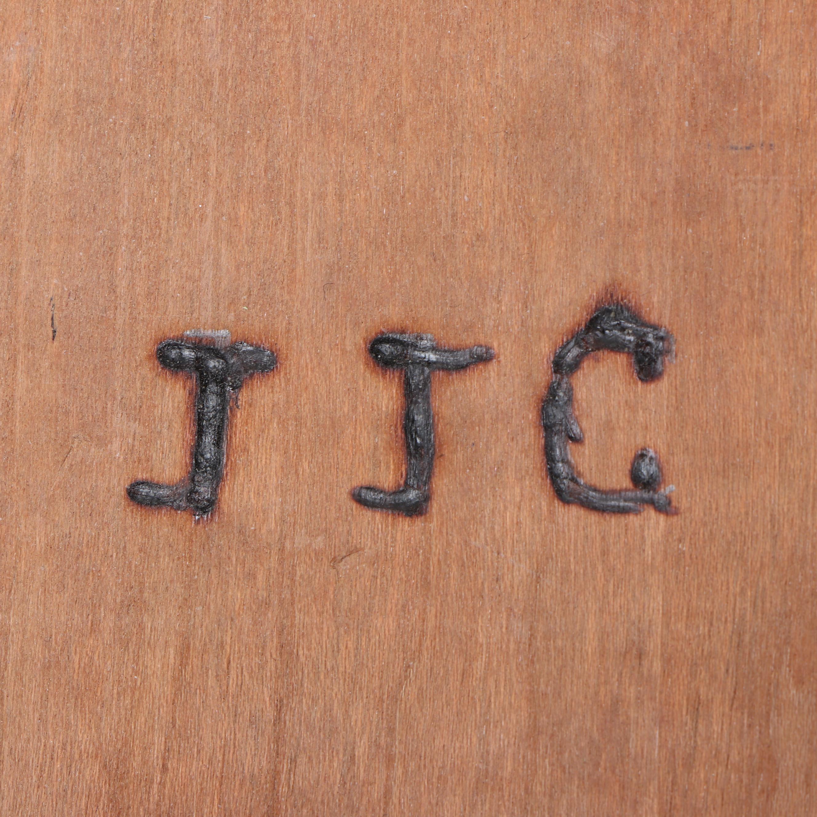 Contemporary Larch Wood Canada Cutting Board with Wooden Slab Lazy Susan