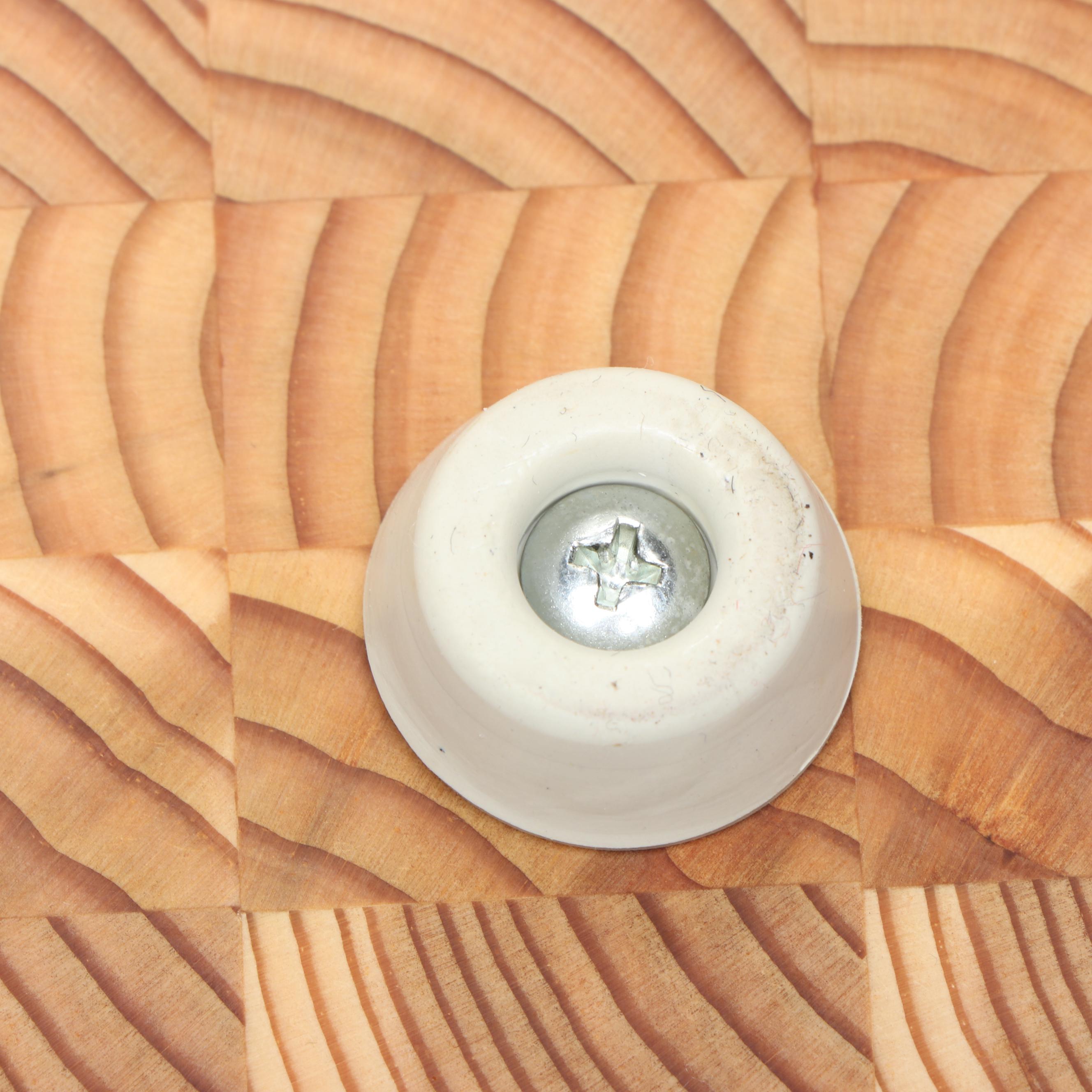 Contemporary Larch Wood Canada Cutting Board with Wooden Slab Lazy Susan