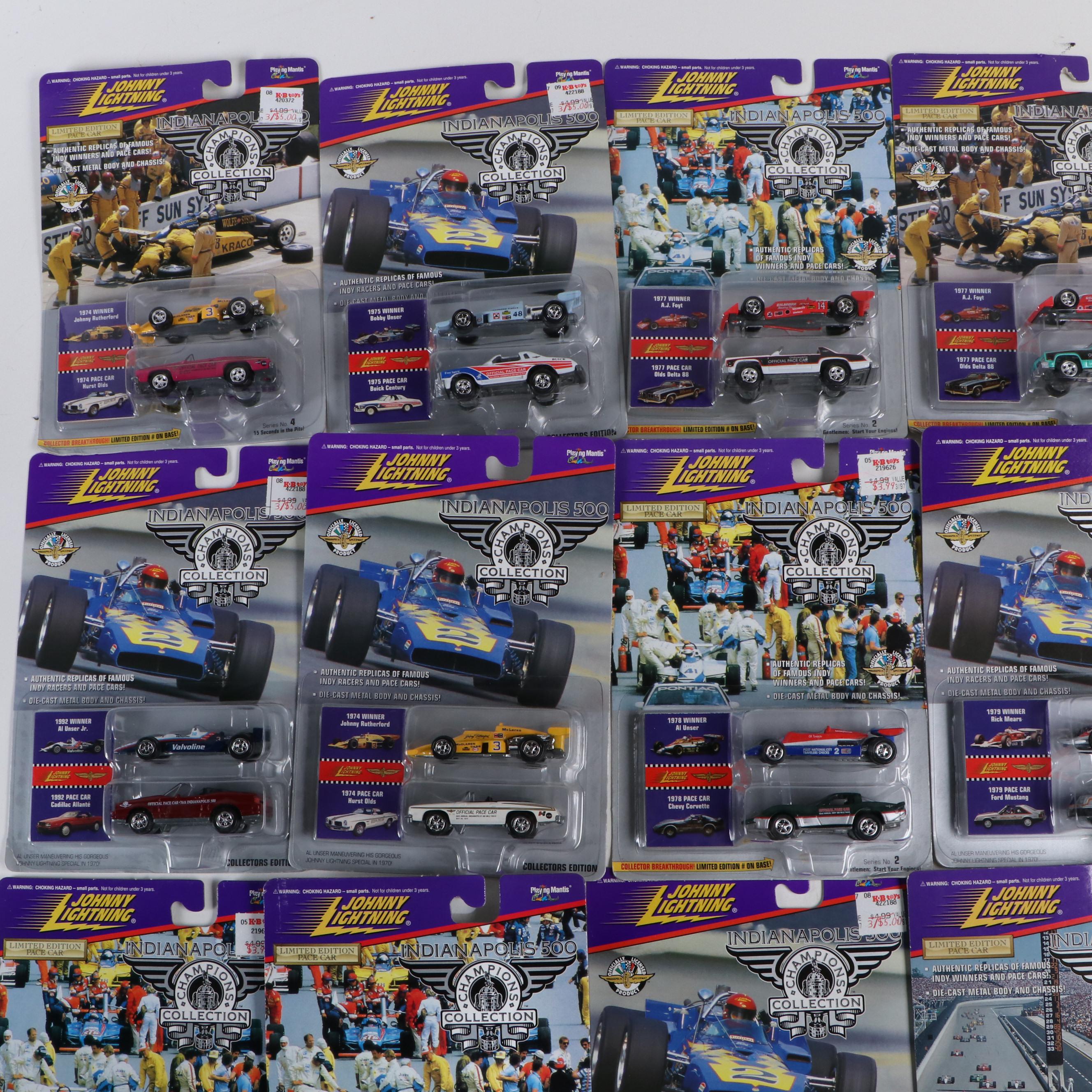 Johnny Lightning "Indianapolis Champions Collection" Toy Cars, 1996