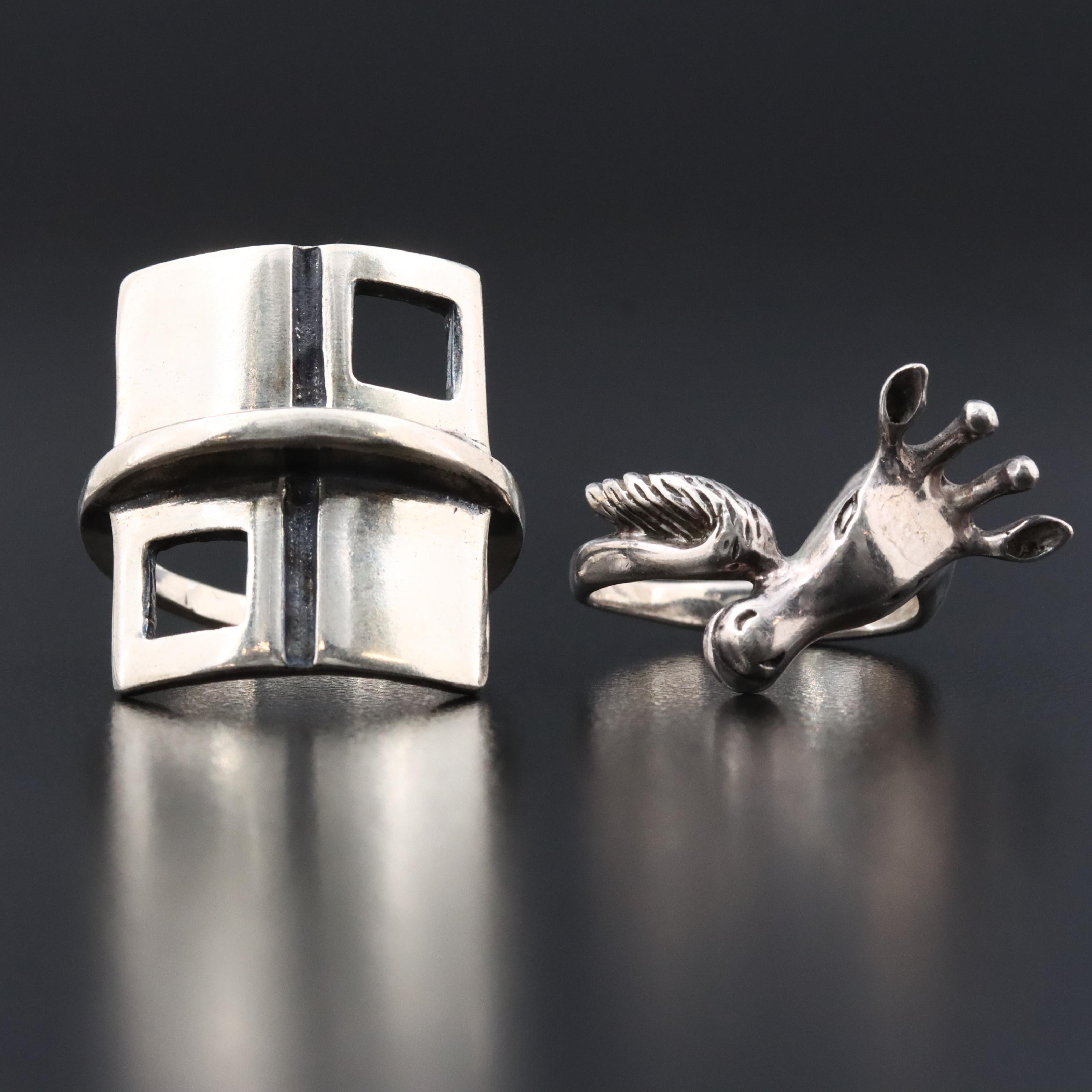 Sterling Giraffe and Geometric Rings
