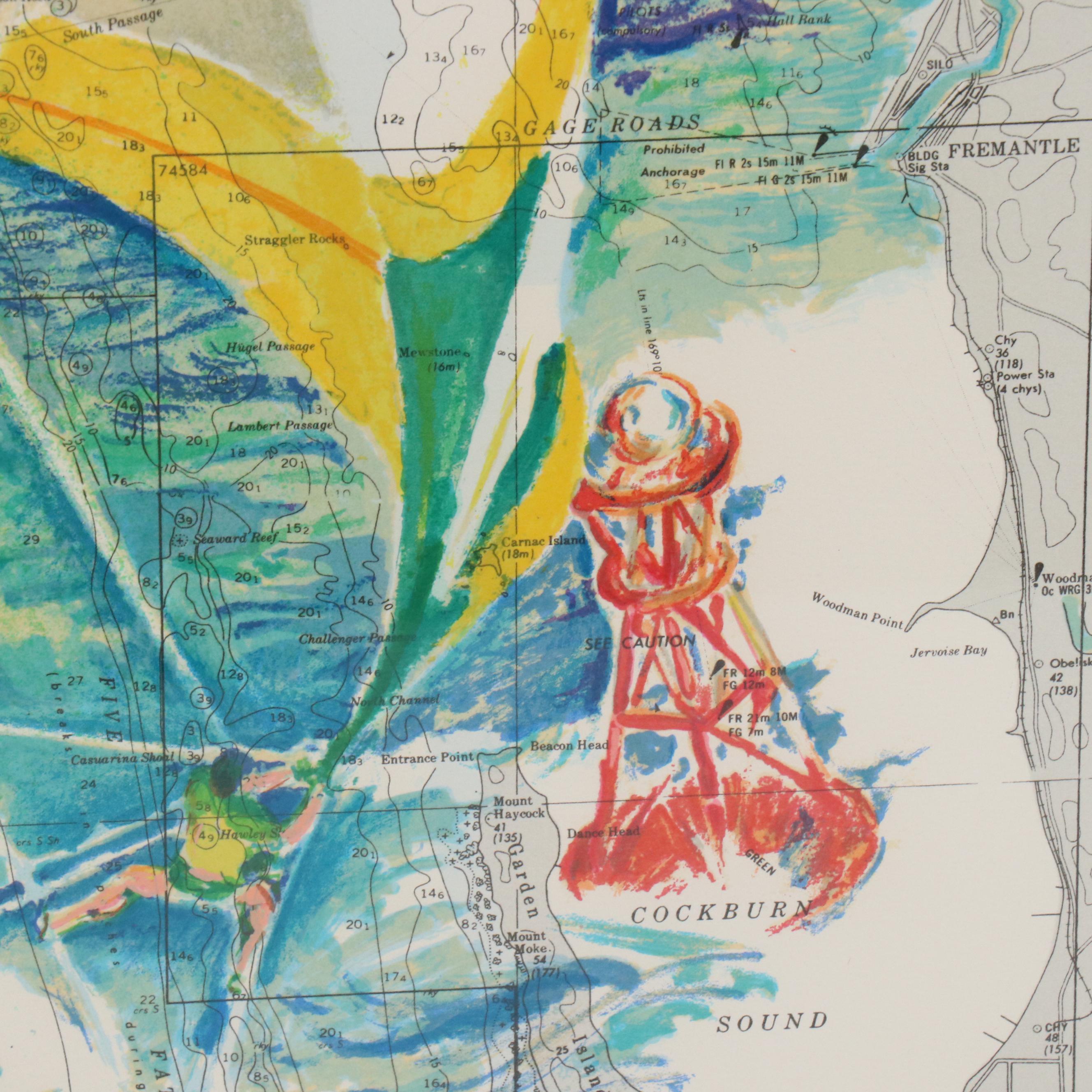 LeRoy Neiman Serigraph "The America’s Cup - Australia"