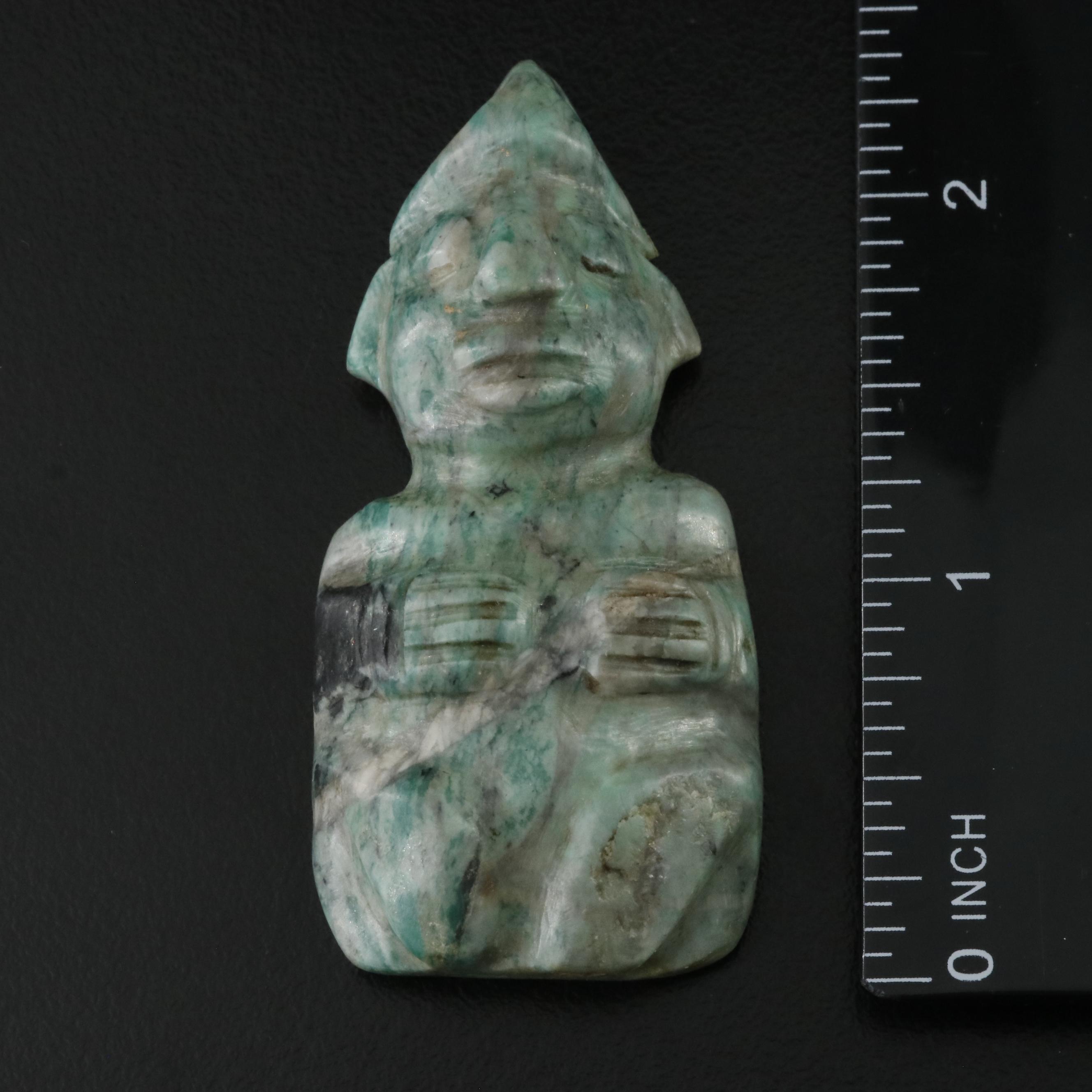 Antique Loose Serpentine and Jadeite Pendants and Figurines