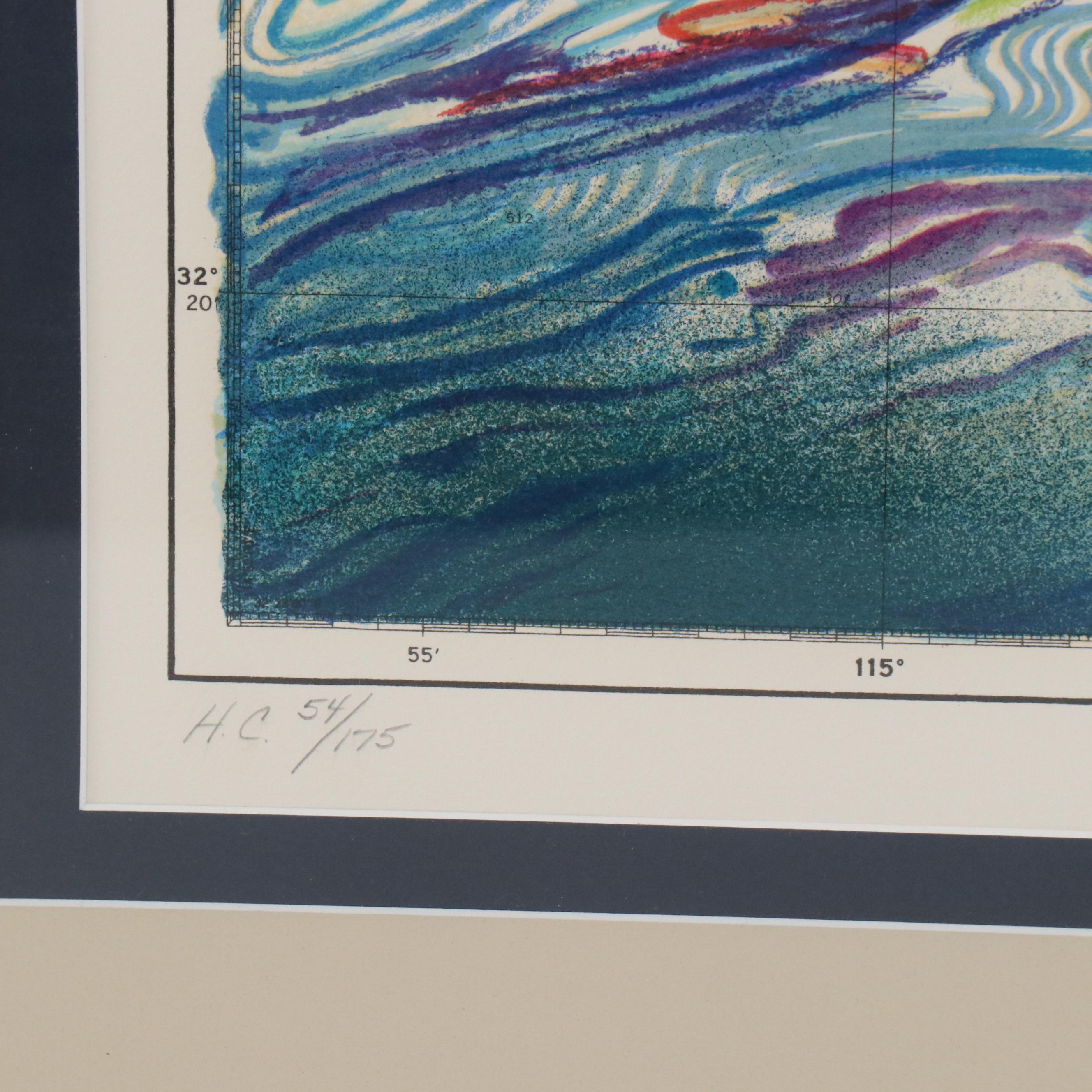 LeRoy Neiman Serigraph "The America’s Cup - Australia"