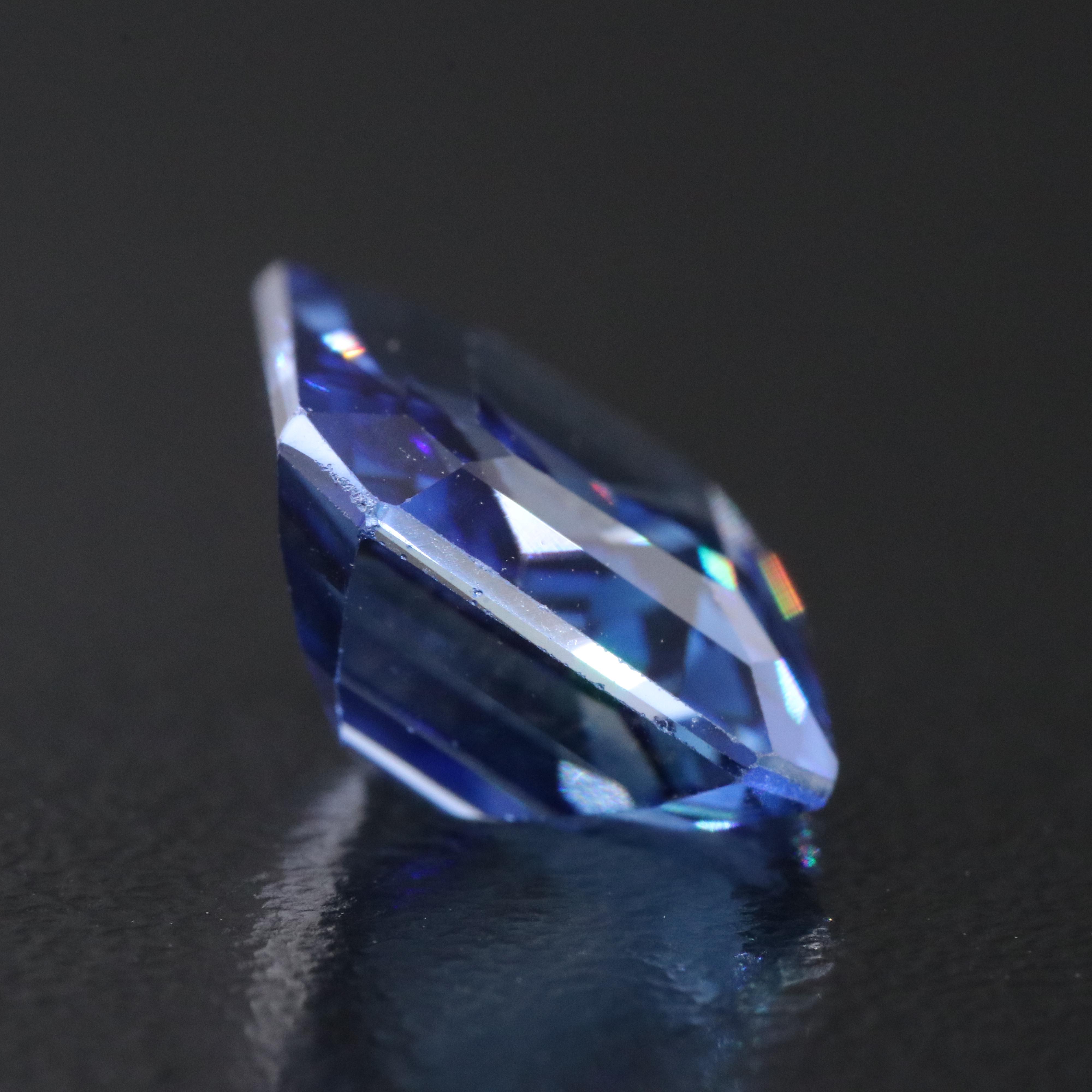 Loose 6.97 CT Lab Grown Sapphire