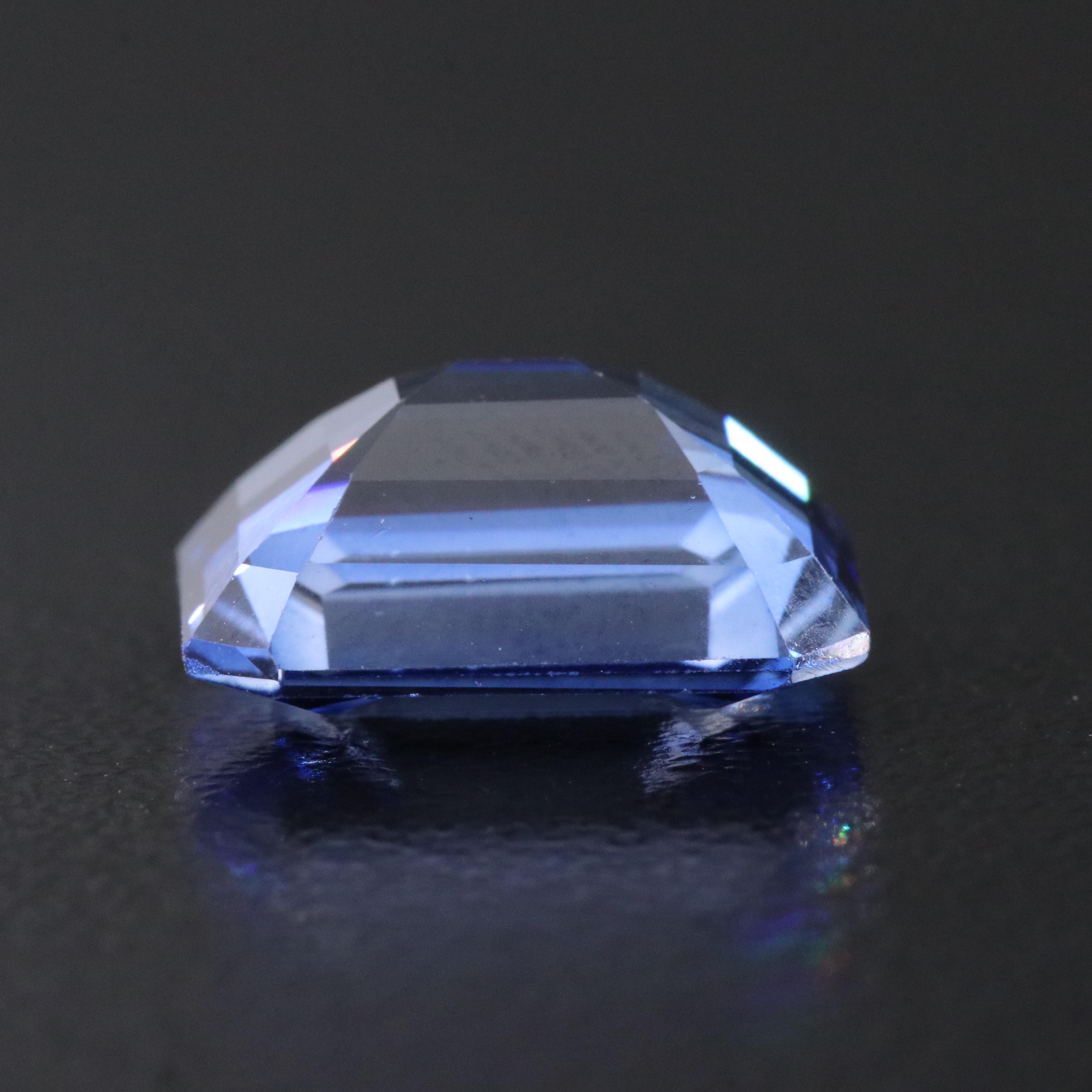 Loose 6.97 CT Lab Grown Sapphire