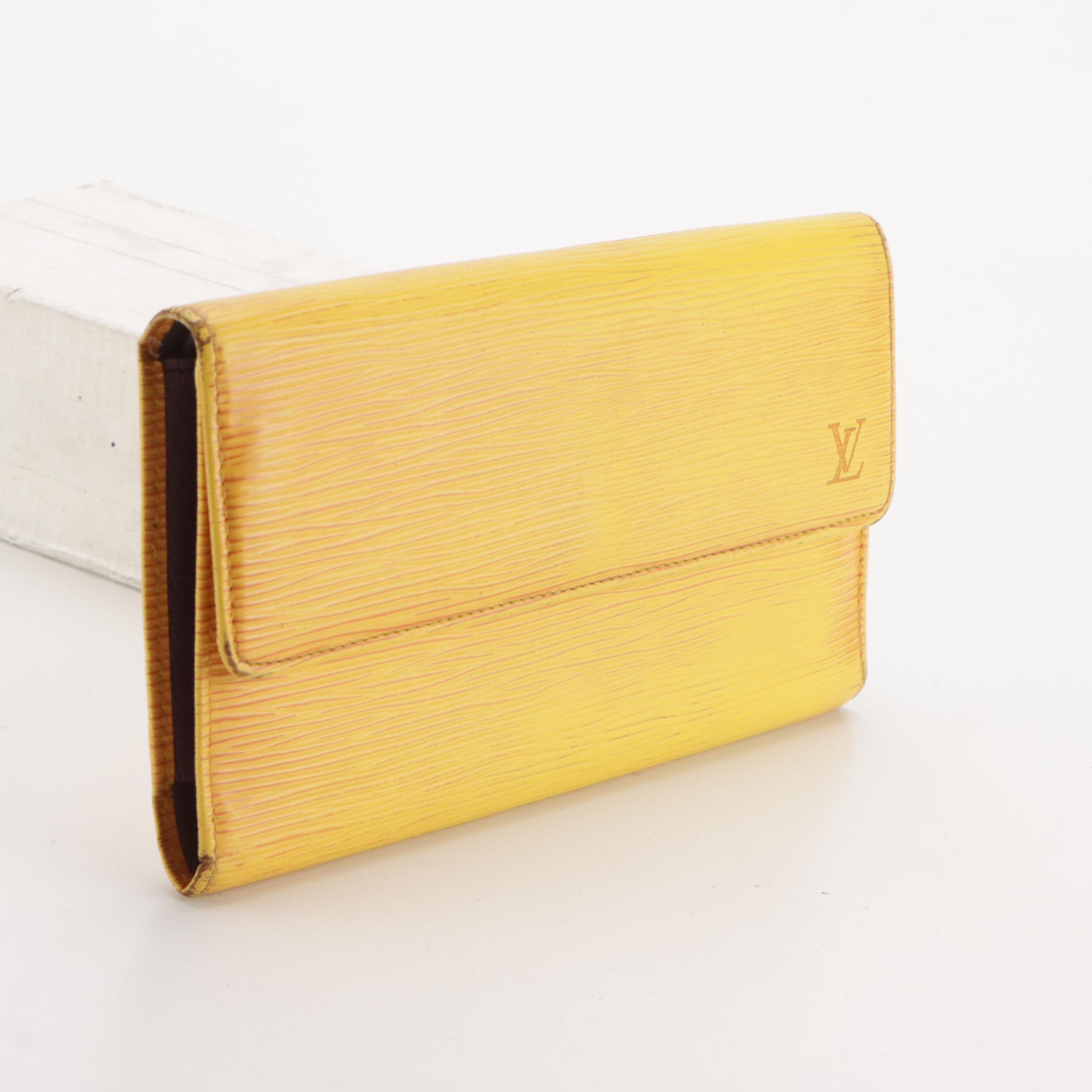 Louis Vuitton Porte-Trésor International in Tassil Yellow Epi Leather