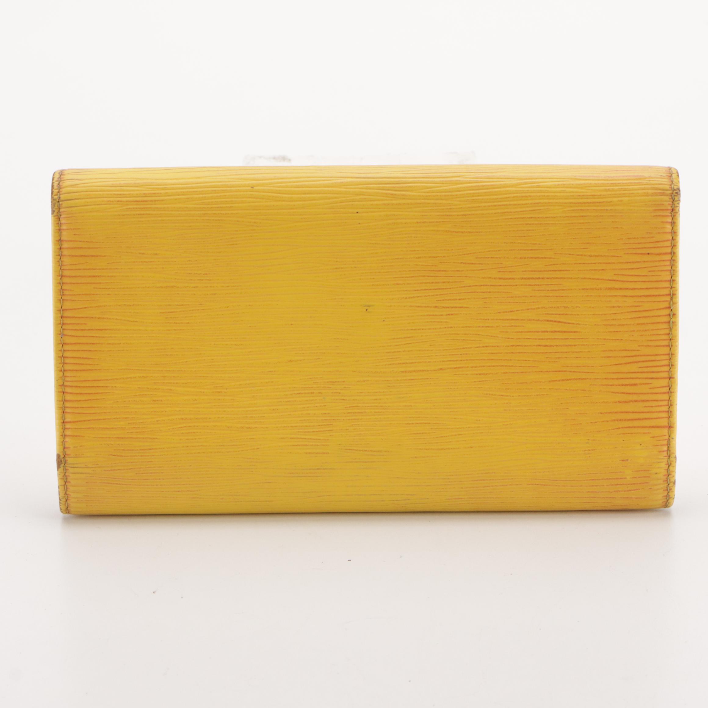 Louis Vuitton Porte-Trésor International in Tassil Yellow Epi Leather