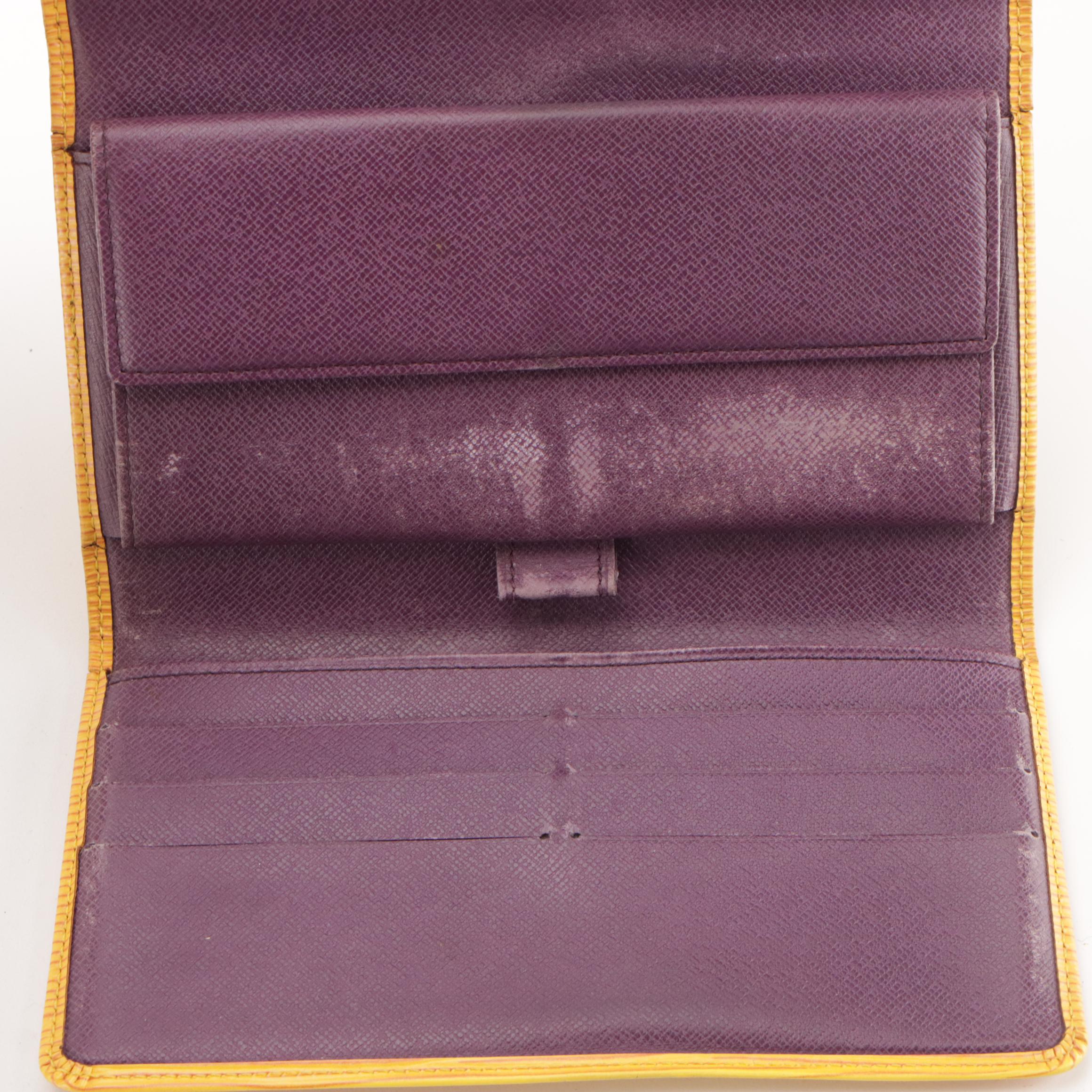 Louis Vuitton Porte-Trésor International in Tassil Yellow Epi Leather