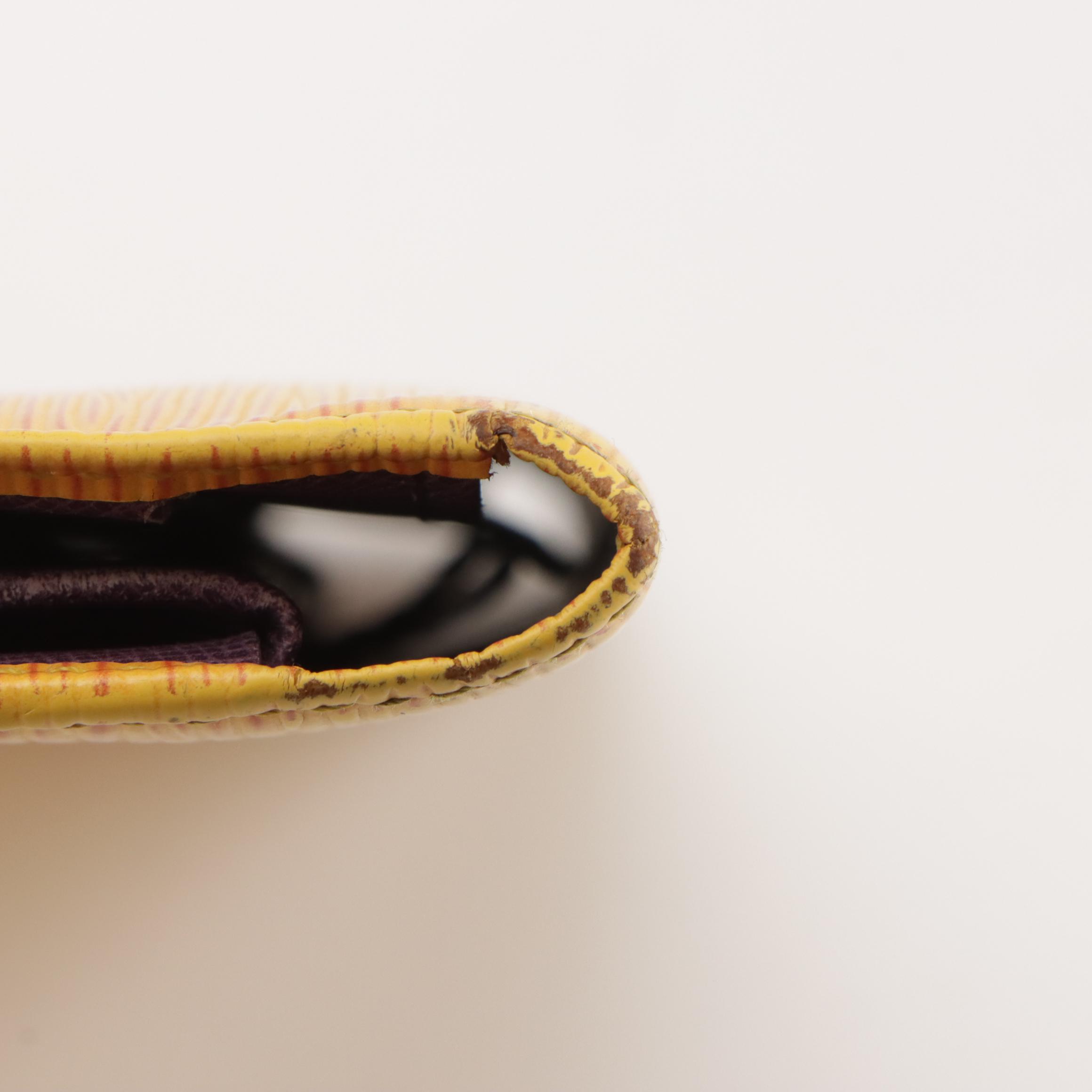 Louis Vuitton Porte-Trésor International in Tassil Yellow Epi Leather