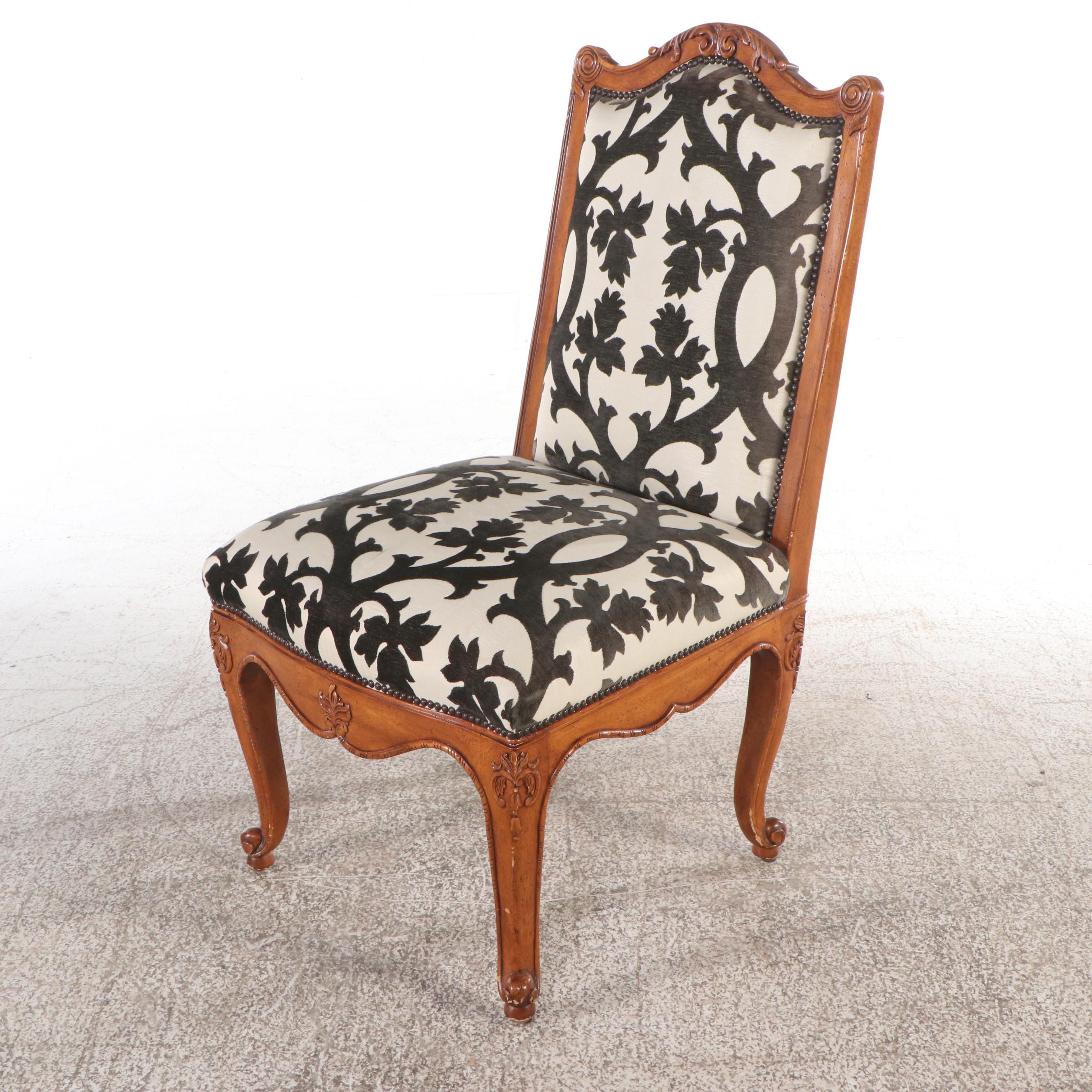 Baker Furniture Louis XV Style Carved Dining Table and Eight Chairs