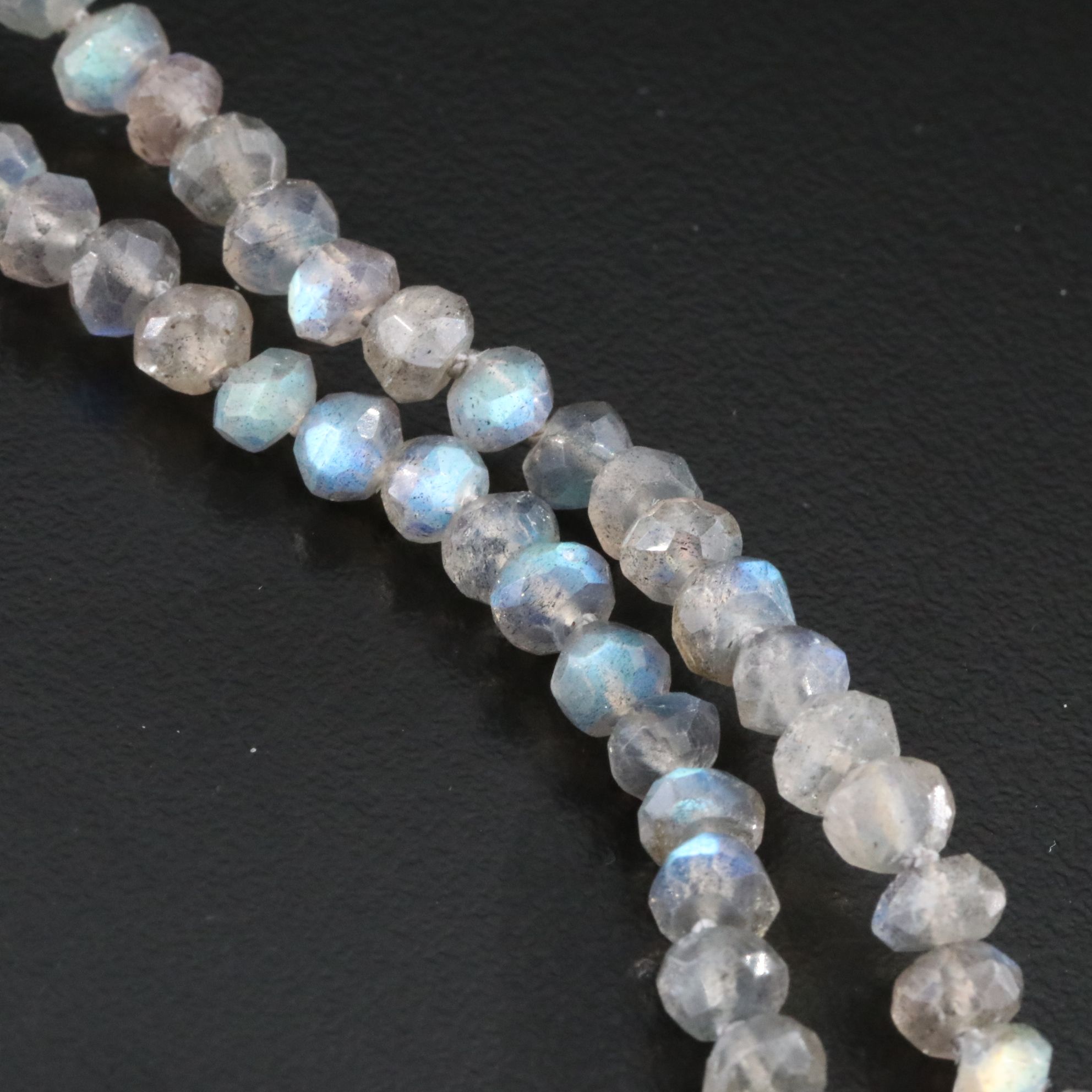 Sheryl Lowe Sterling Labradorite and Diamond Necklace