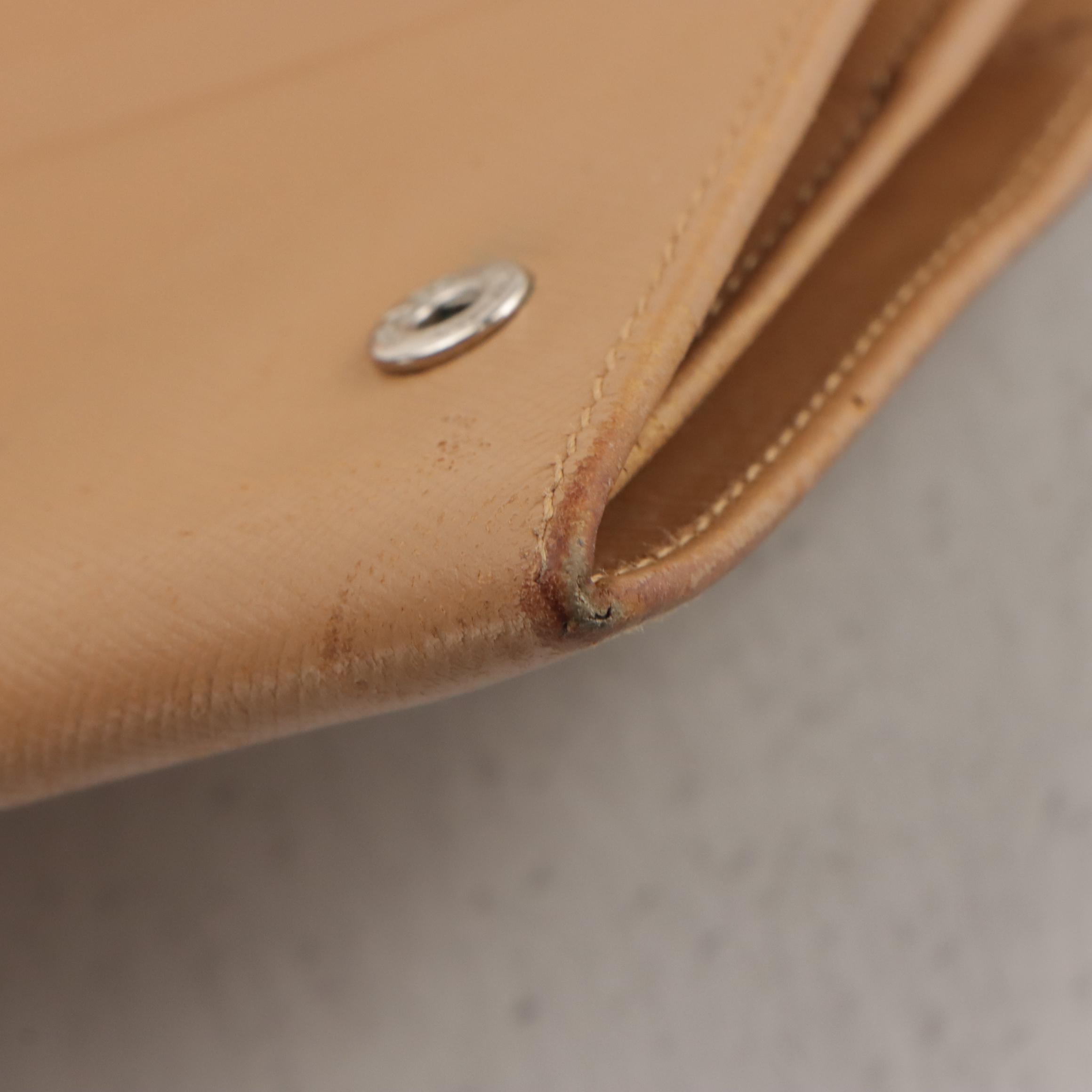 Prada Long Wallet in Beige Saffiano Leather