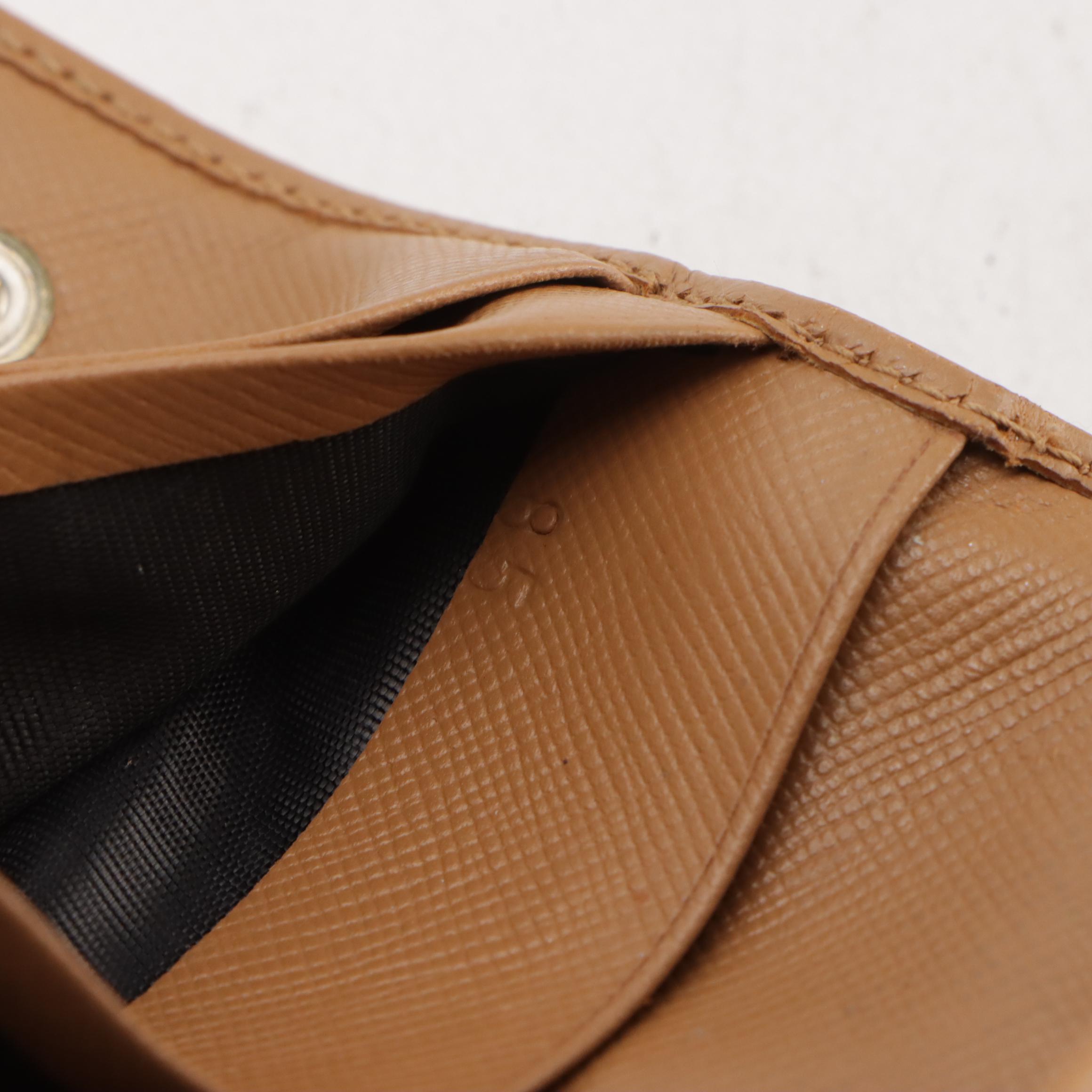 Prada Long Wallet in Beige Saffiano Leather