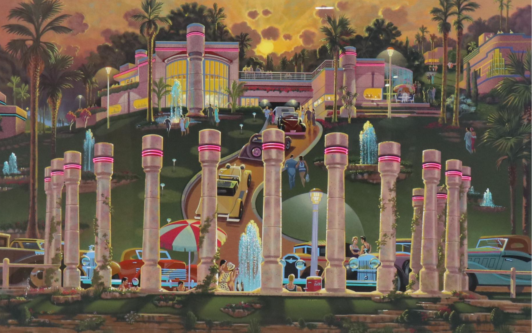 Michael Young Serigraph "Sunset Splash"