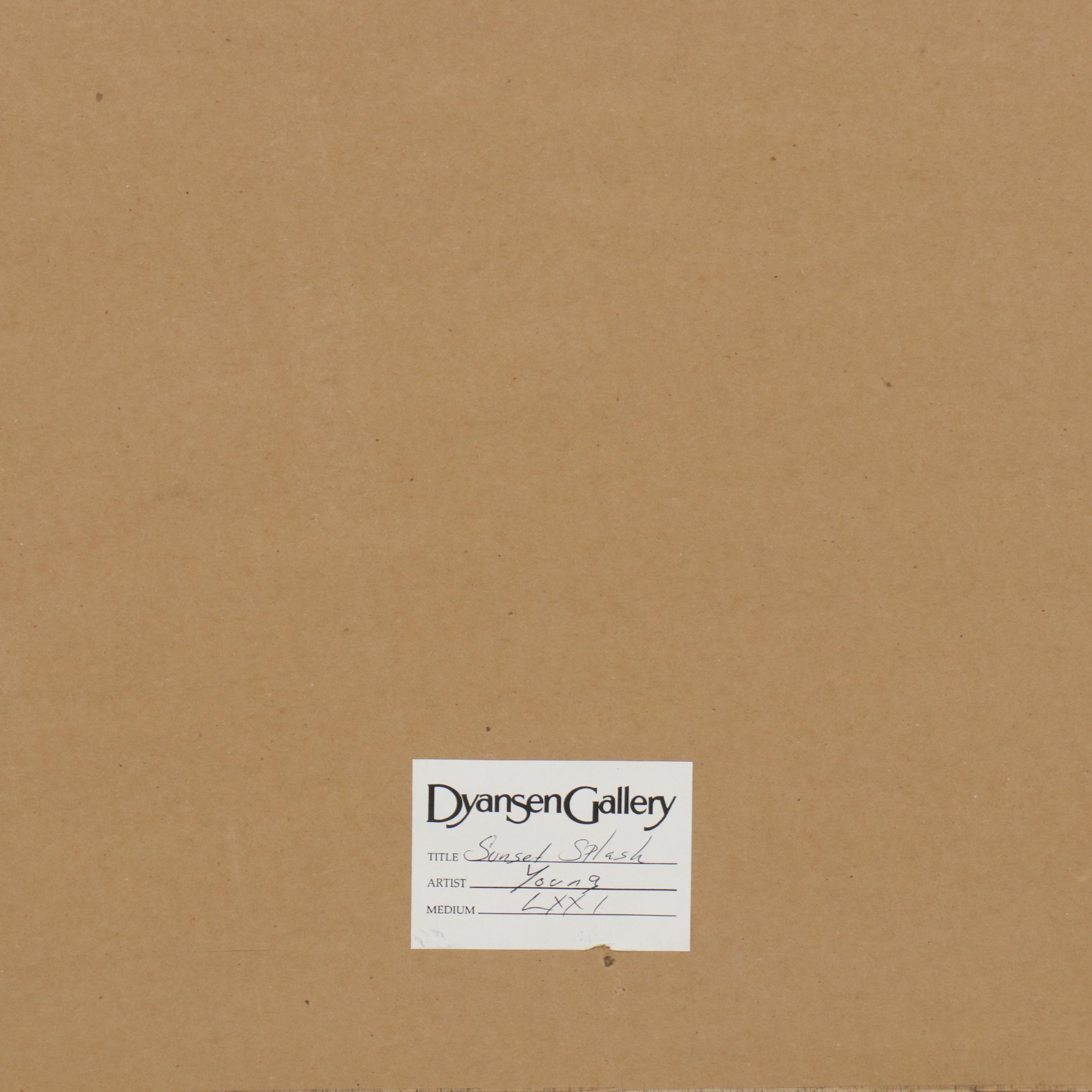 Michael Young Serigraph "Sunset Splash"