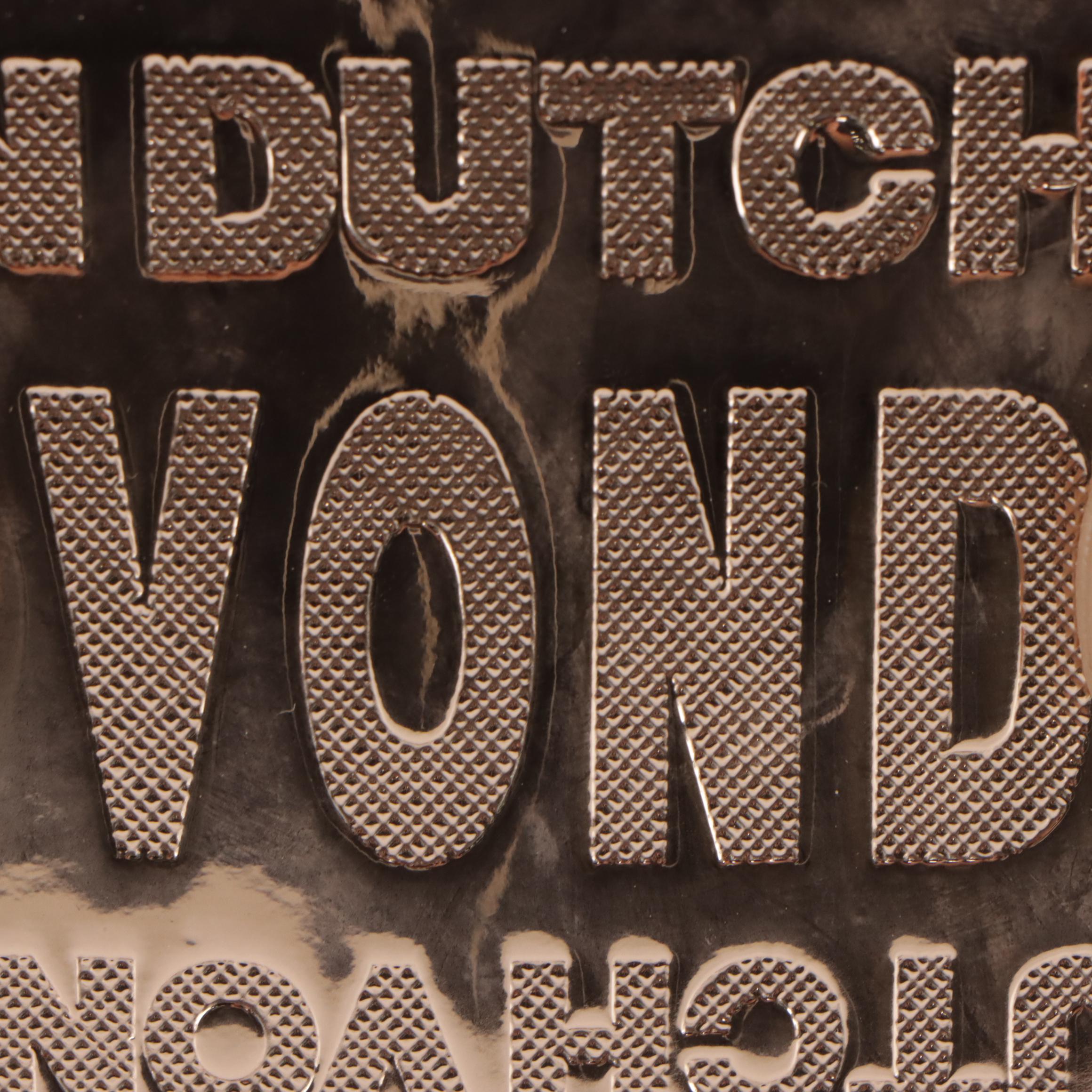 Von Dutch Rose Gold Reflective Mini Two-Way Bowler Bag, With Tags