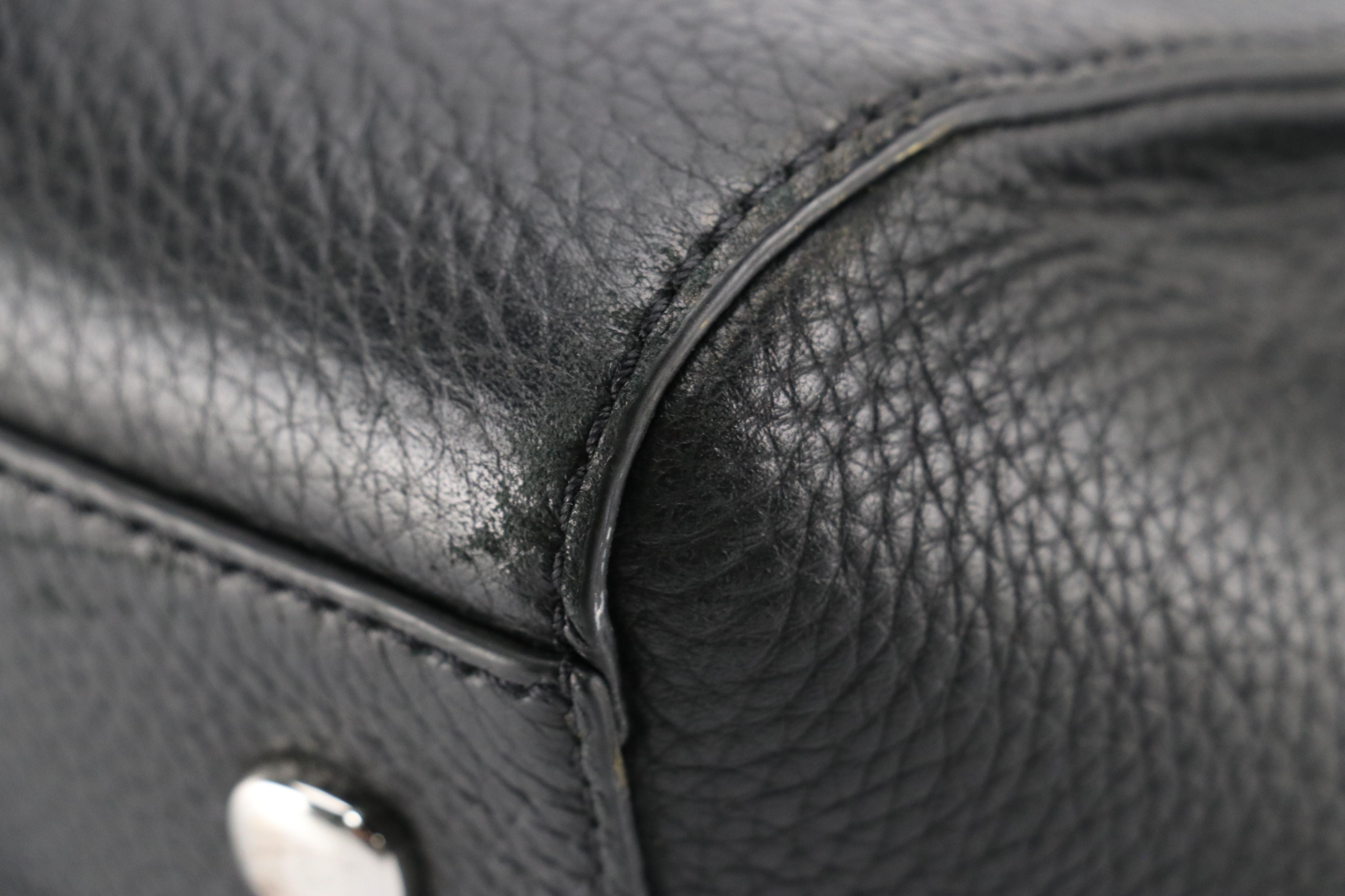 Tumi Stanton Nonie Business Two-Way Travel Bag in Black Grained Leather