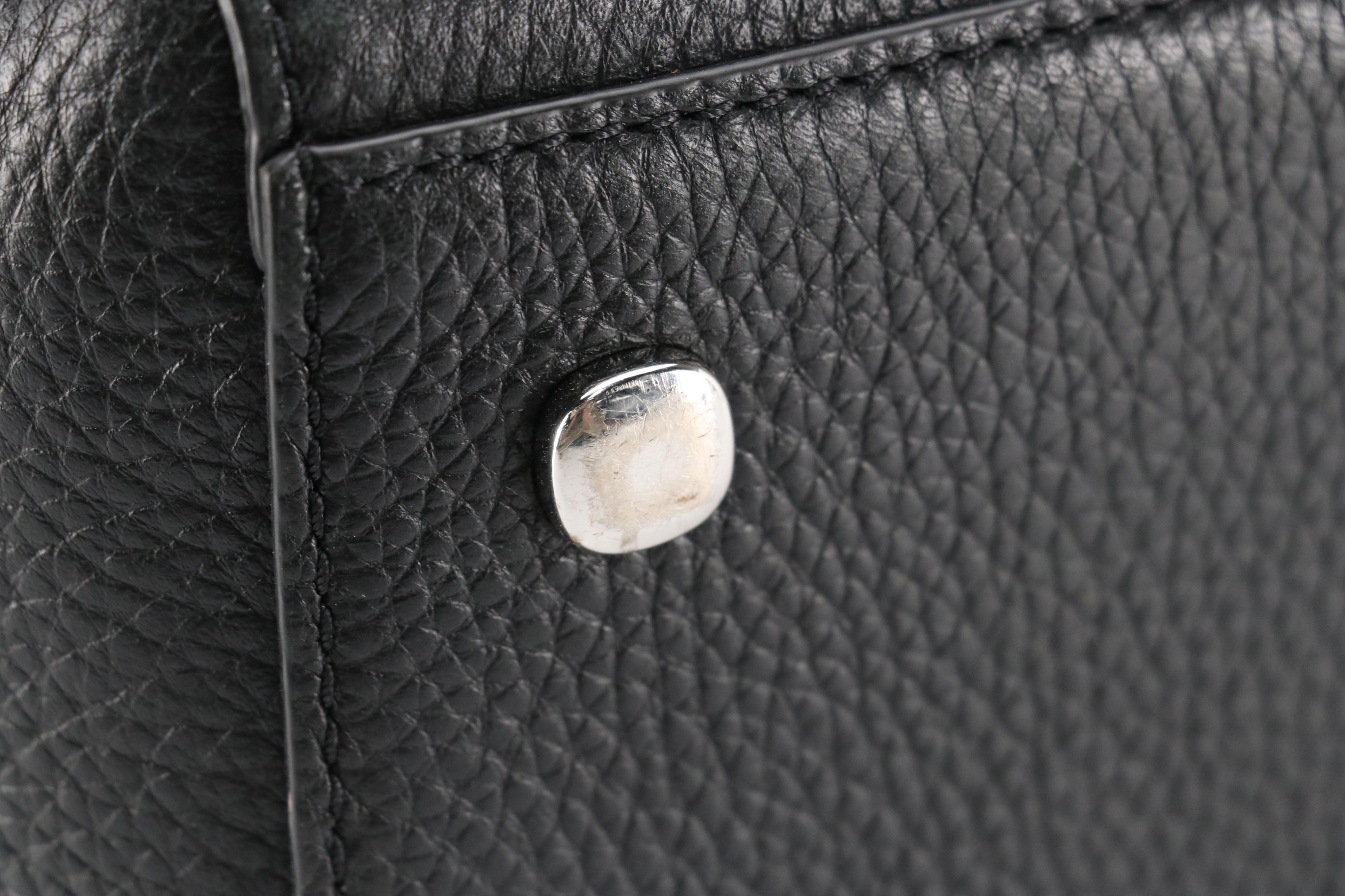 Tumi Stanton Nonie Business Two-Way Travel Bag in Black Grained Leather