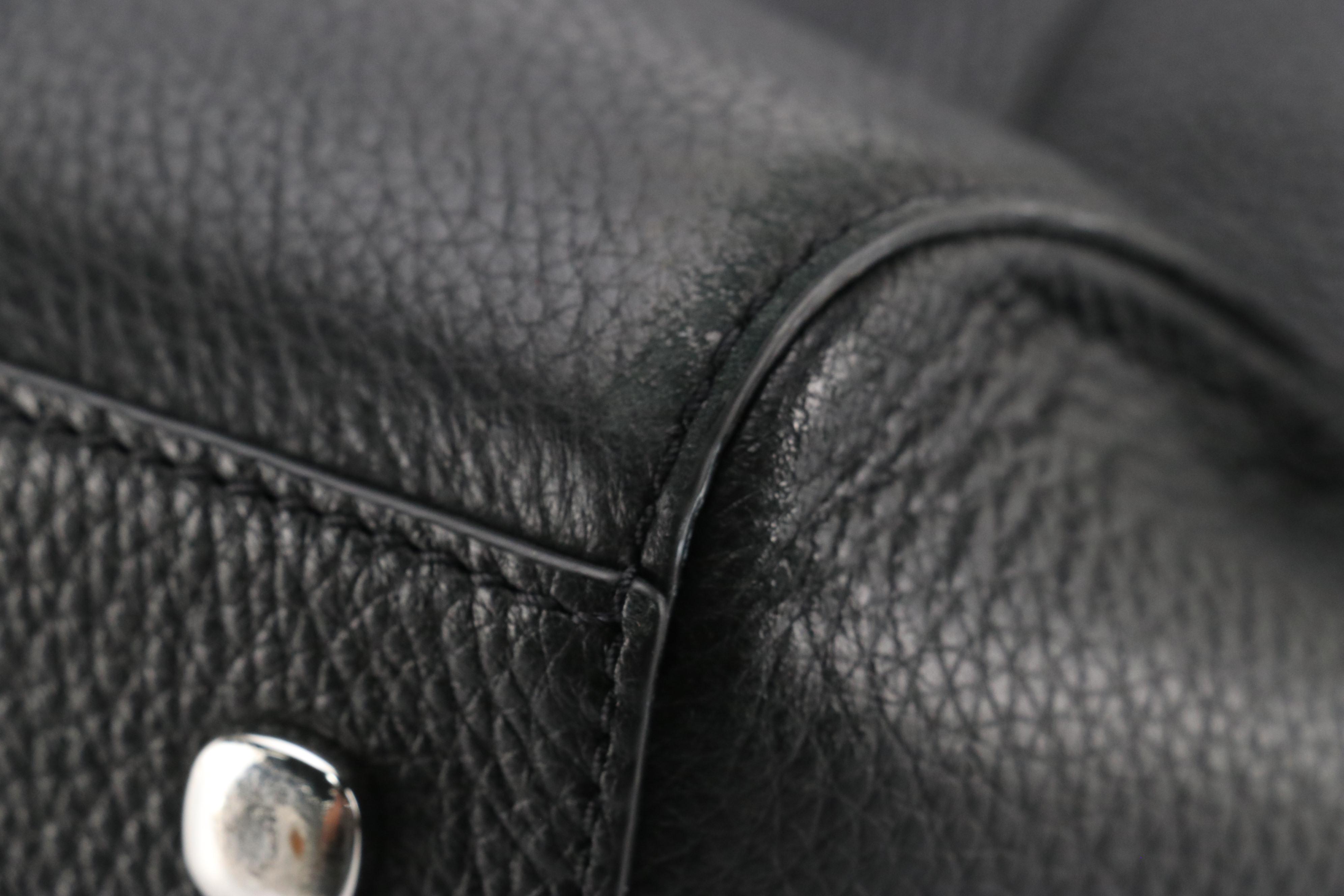 Tumi Stanton Nonie Business Two-Way Travel Bag in Black Grained Leather