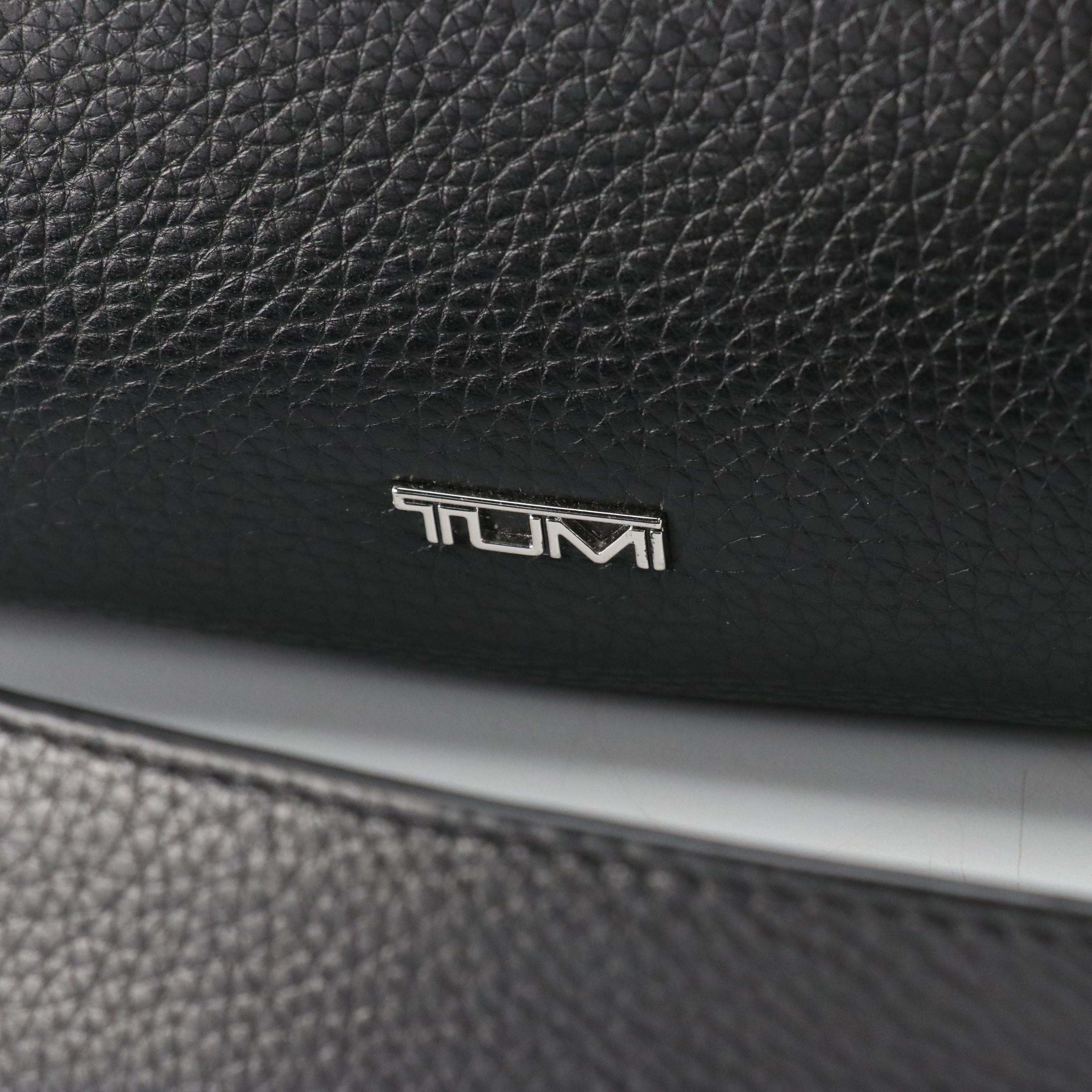 Tumi Stanton Nonie Business Two-Way Travel Bag in Black Grained Leather