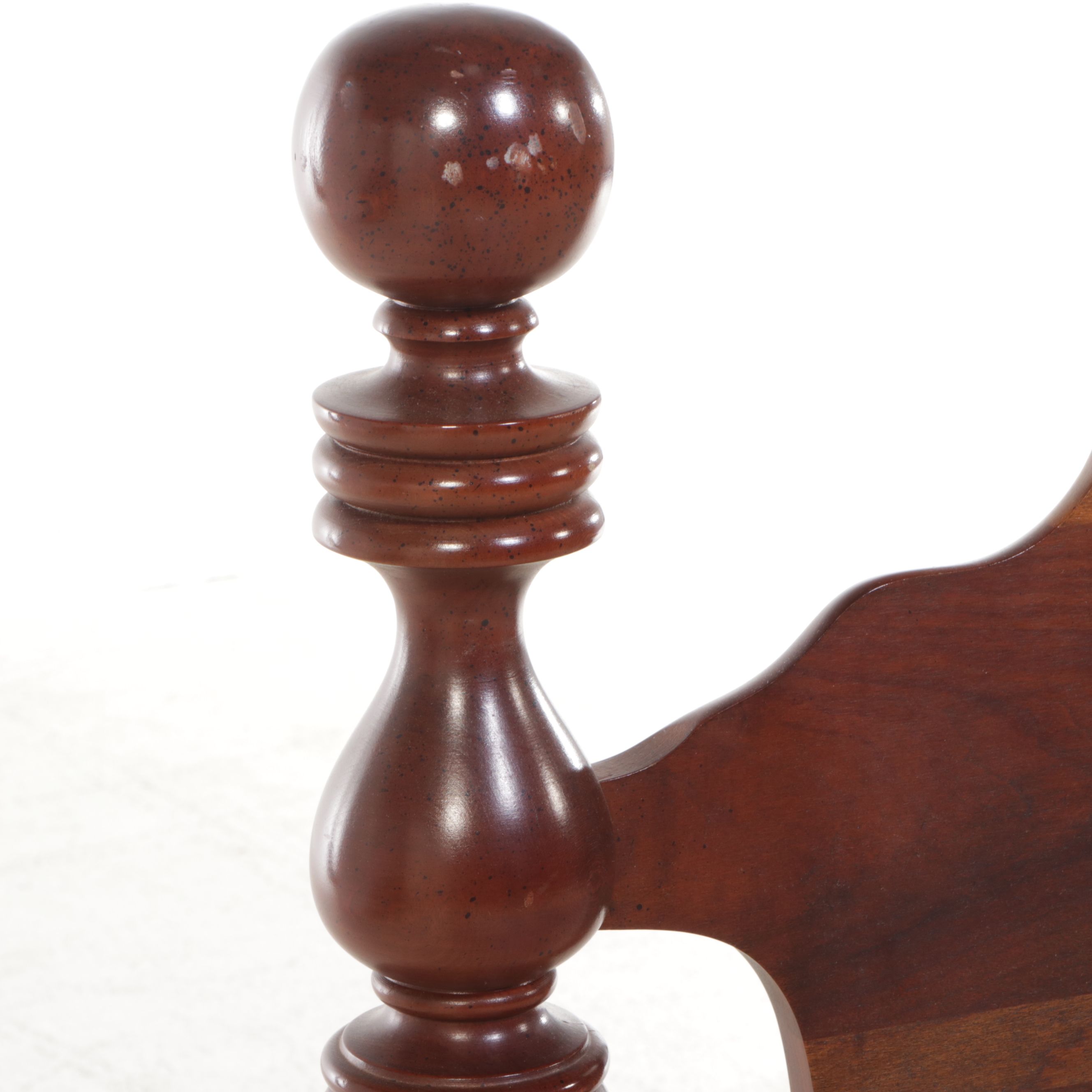 Federal Style Cherry King Size Headboard, Late 20th Century