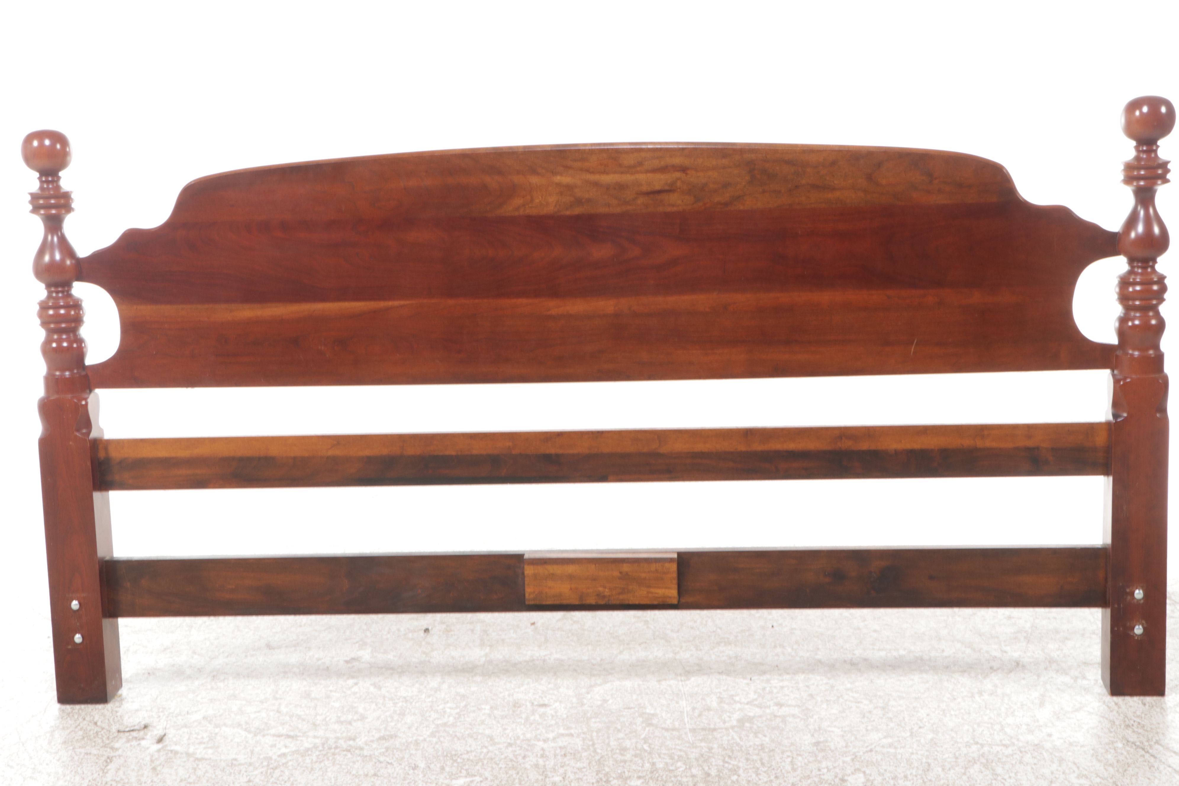 Federal Style Cherry King Size Headboard, Late 20th Century