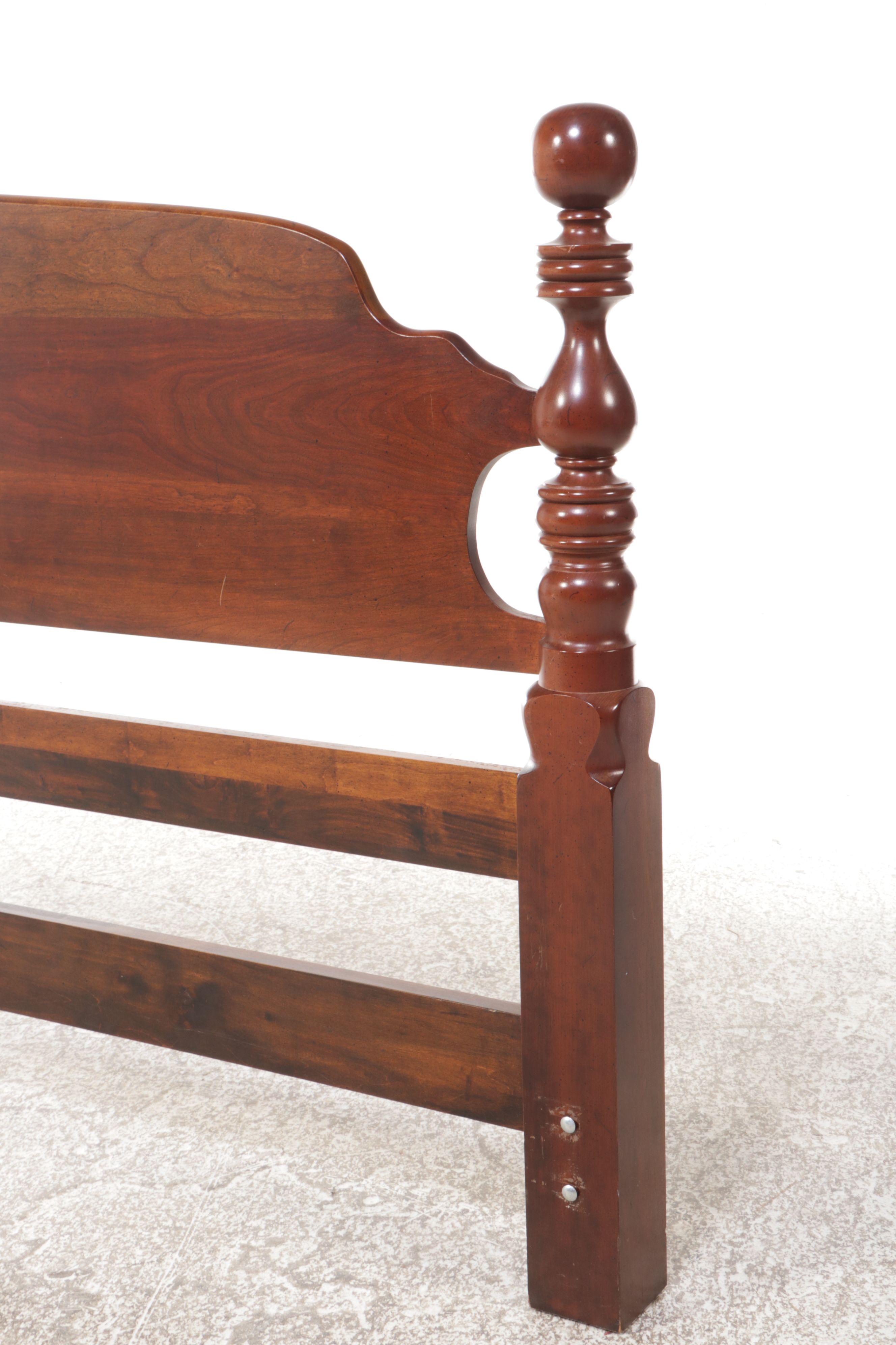 Federal Style Cherry King Size Headboard, Late 20th Century