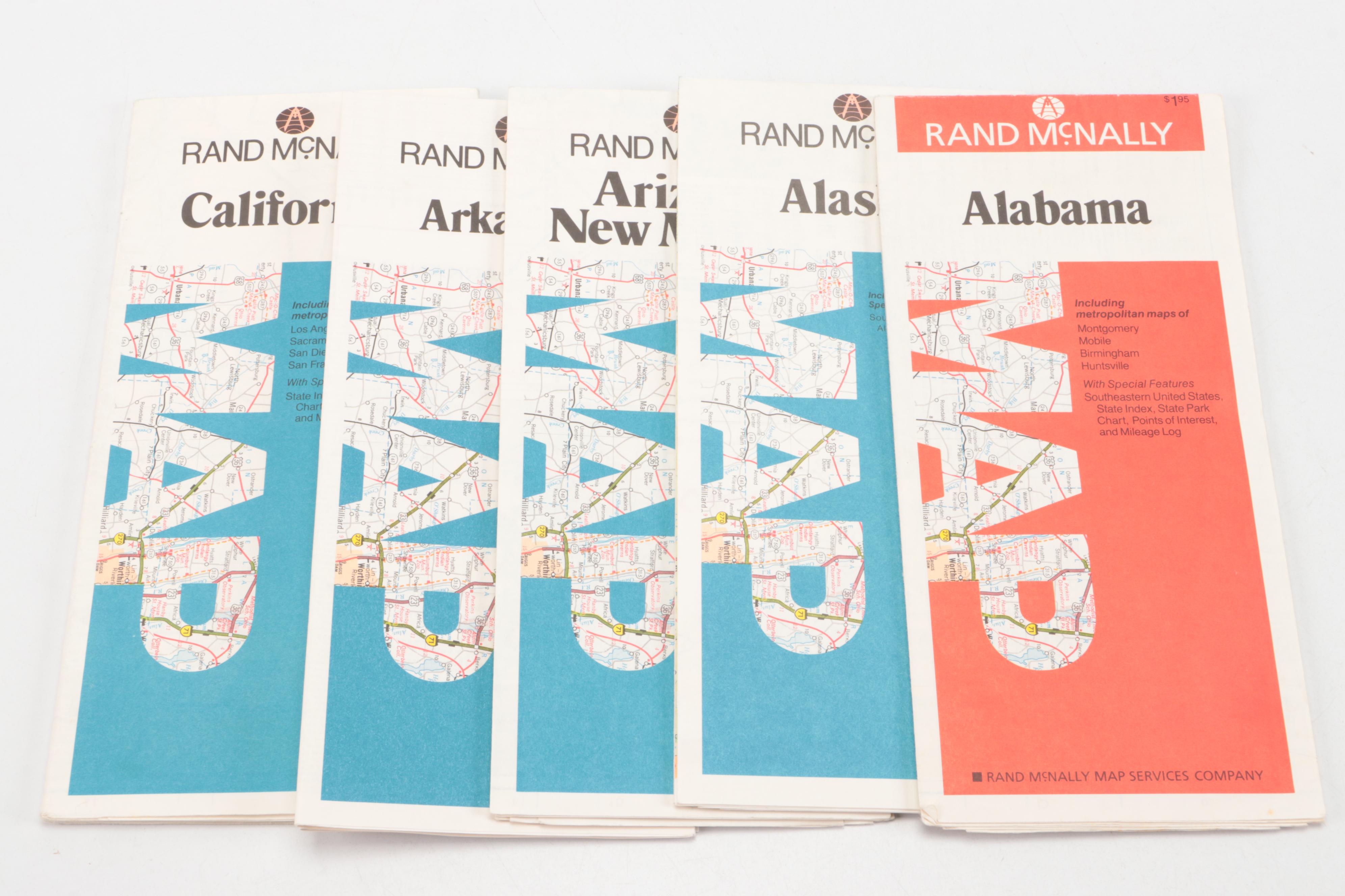 Rand McNally State and City Map Collection Box Sets, Late 20th Century