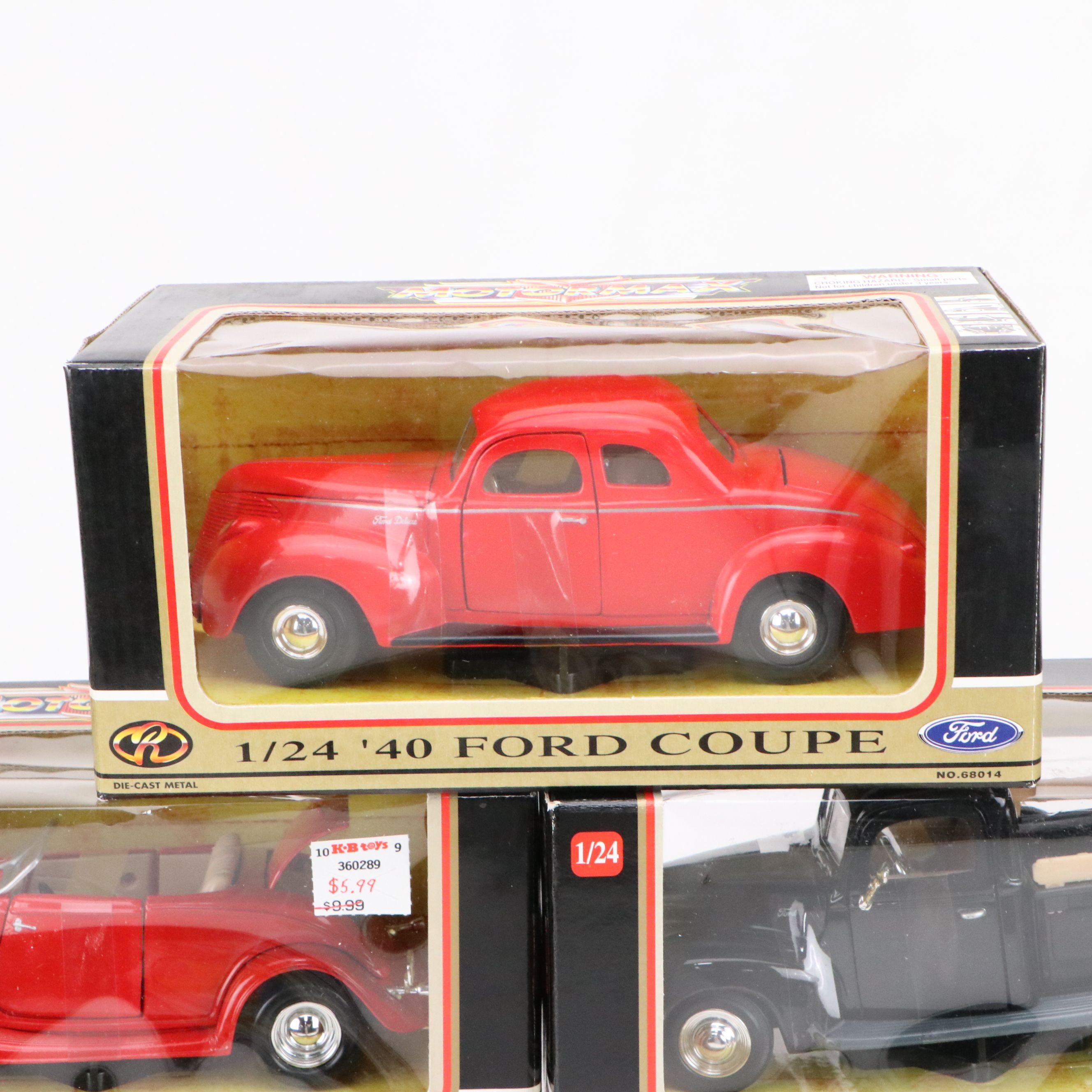 Maisto "1948 Ford F1 Pickup," MotorMax "1934 Ford Coupe" and More Model Cars