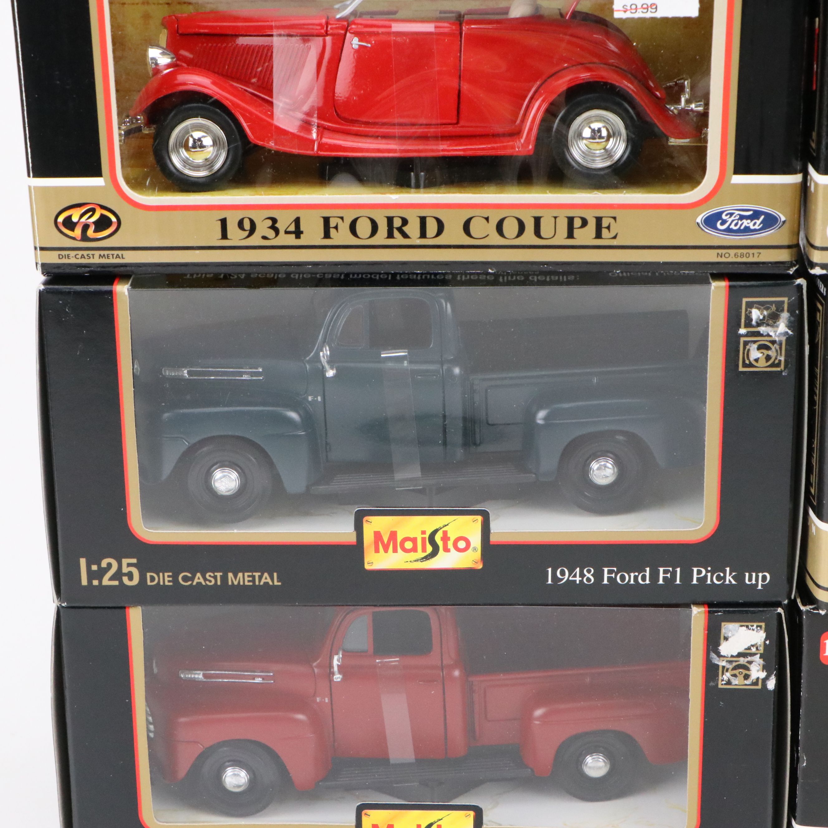 Maisto "1948 Ford F1 Pickup," MotorMax "1934 Ford Coupe" and More Model Cars