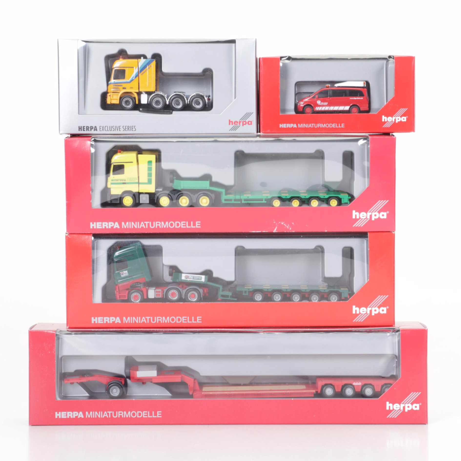 Thirty-Four Herpa HO Scale Model Work Vehicles