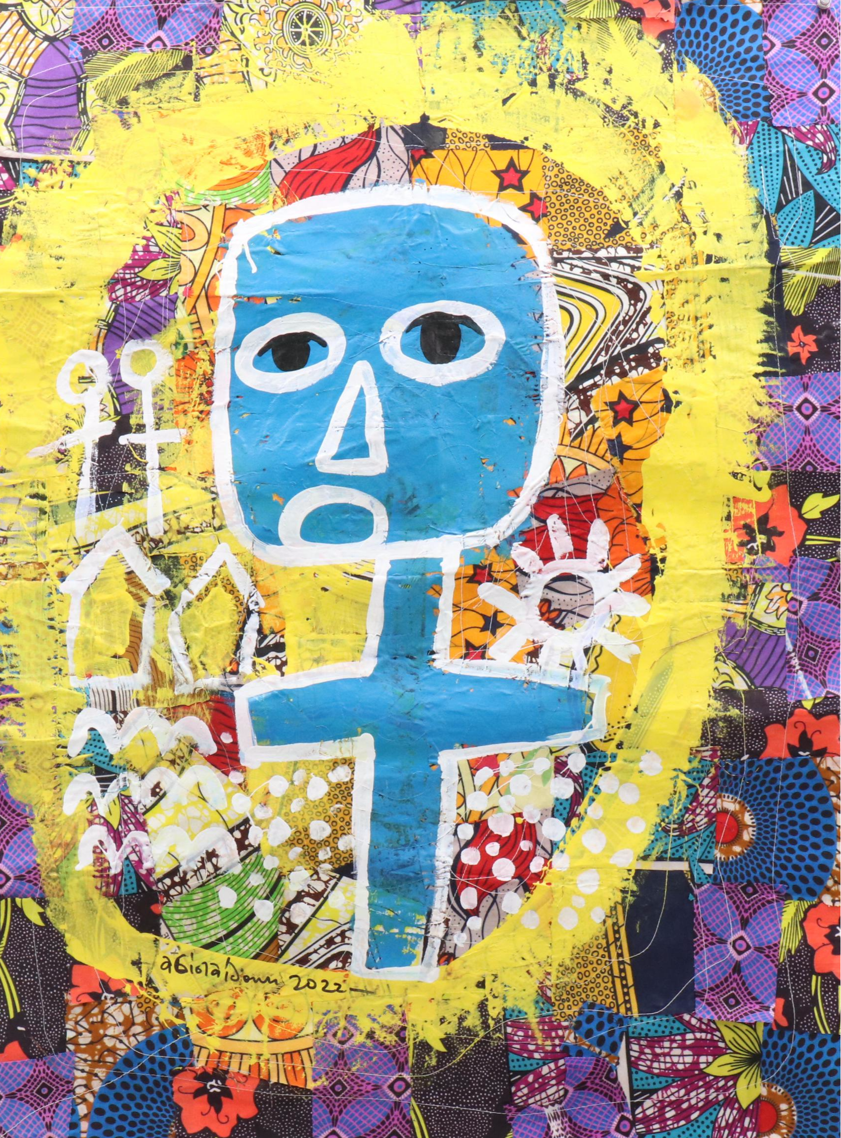 Abiola Idowu Figural Stylized Collage "Life Is Beautiful," 2022