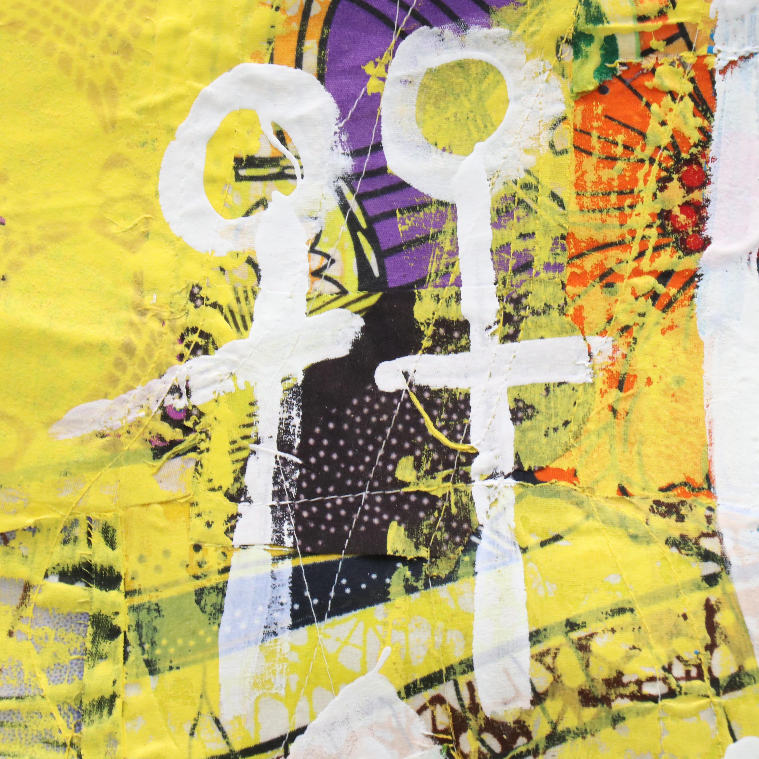 Abiola Idowu Figural Stylized Collage "Life Is Beautiful," 2022