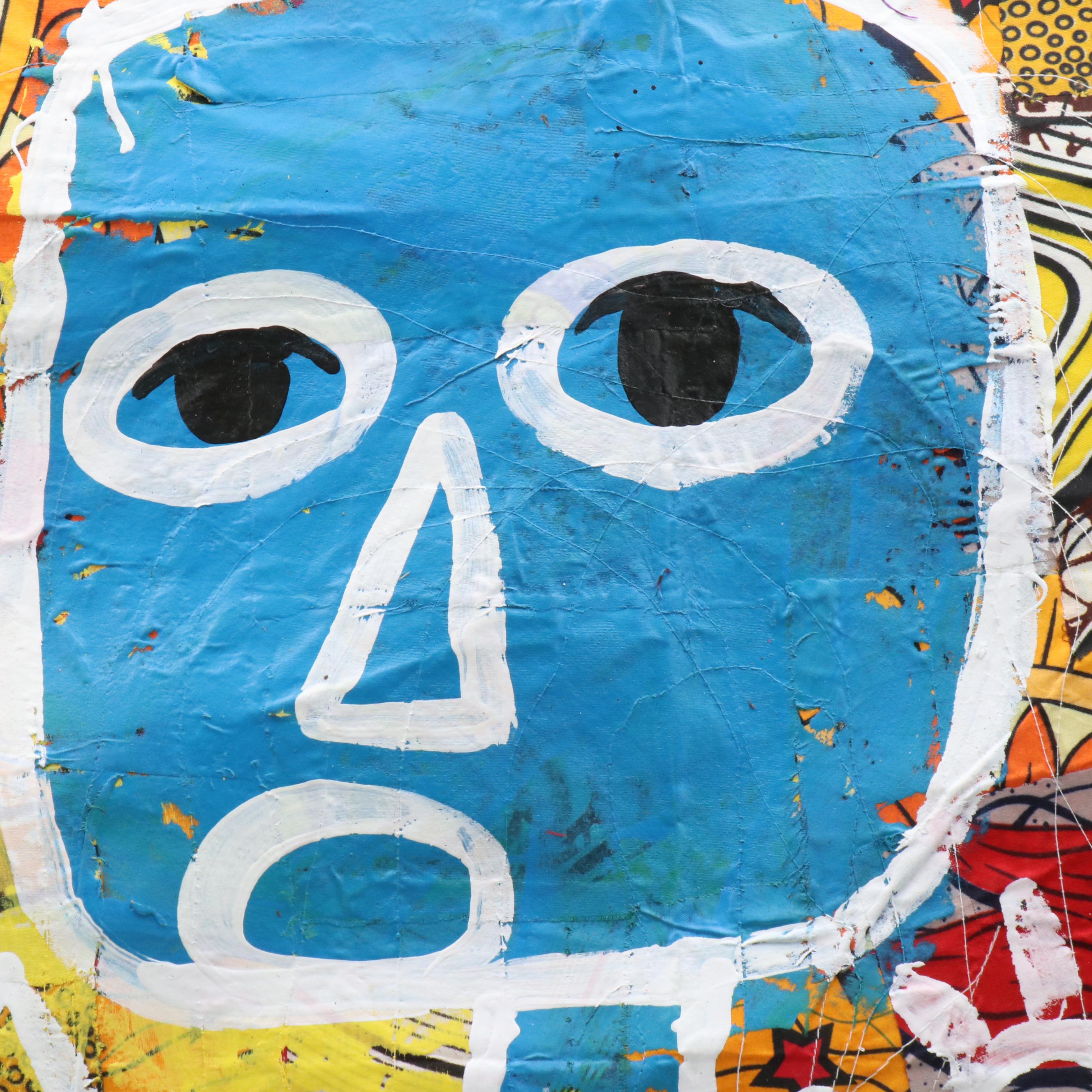 Abiola Idowu Figural Stylized Collage "Life Is Beautiful," 2022