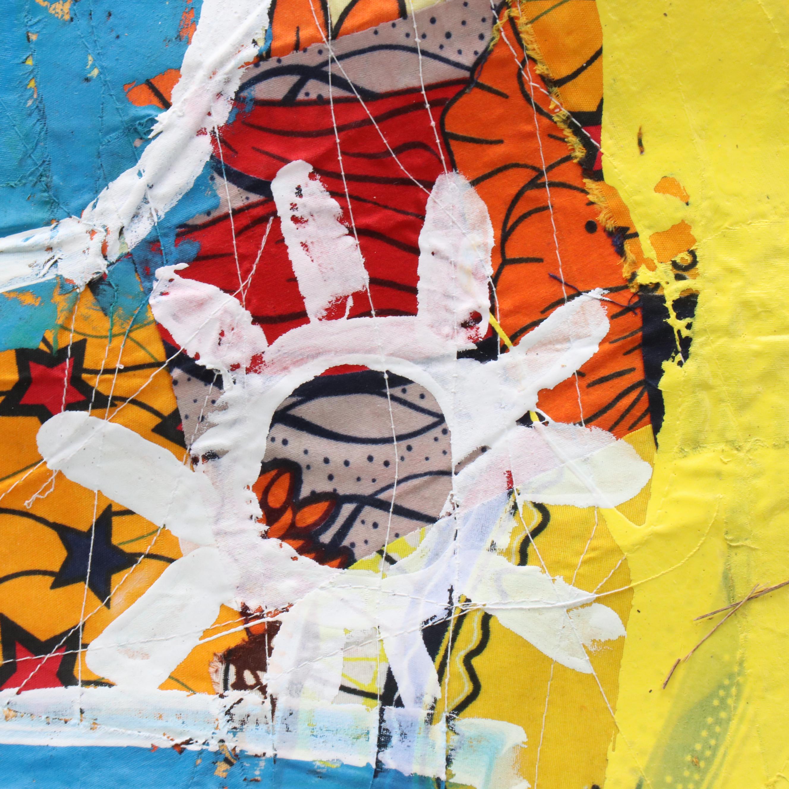 Abiola Idowu Figural Stylized Collage "Life Is Beautiful," 2022