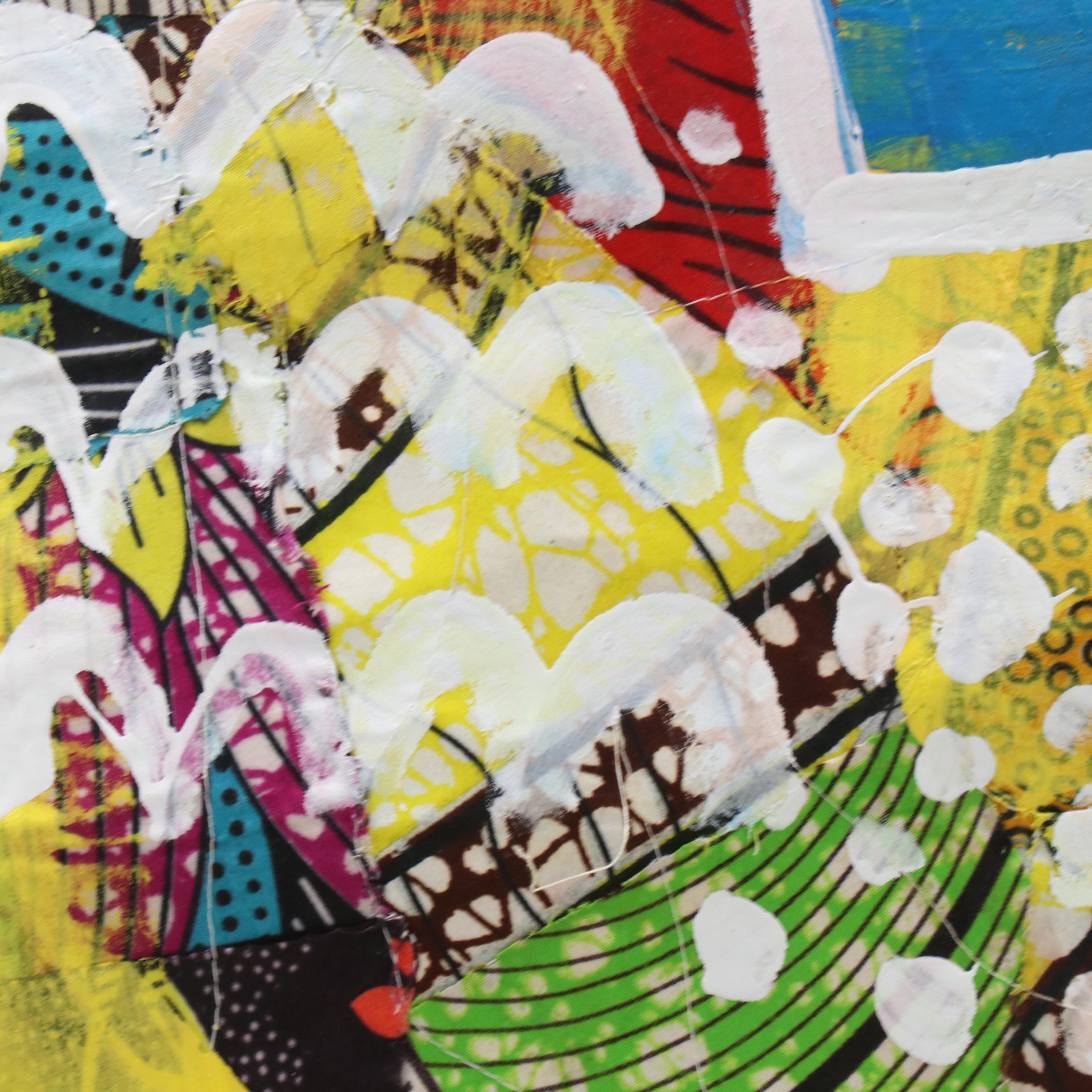 Abiola Idowu Figural Stylized Collage "Life Is Beautiful," 2022