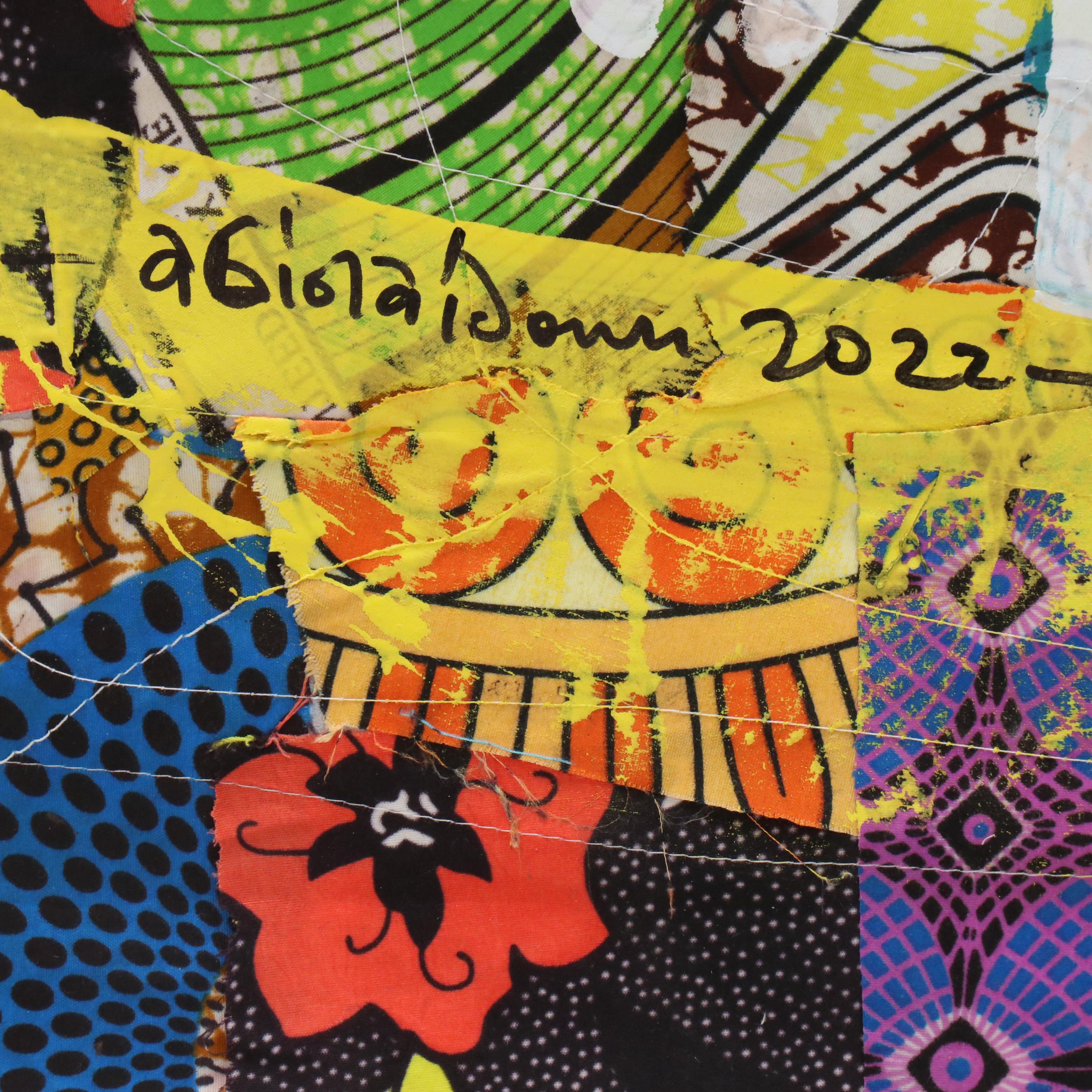 Abiola Idowu Figural Stylized Collage "Life Is Beautiful," 2022