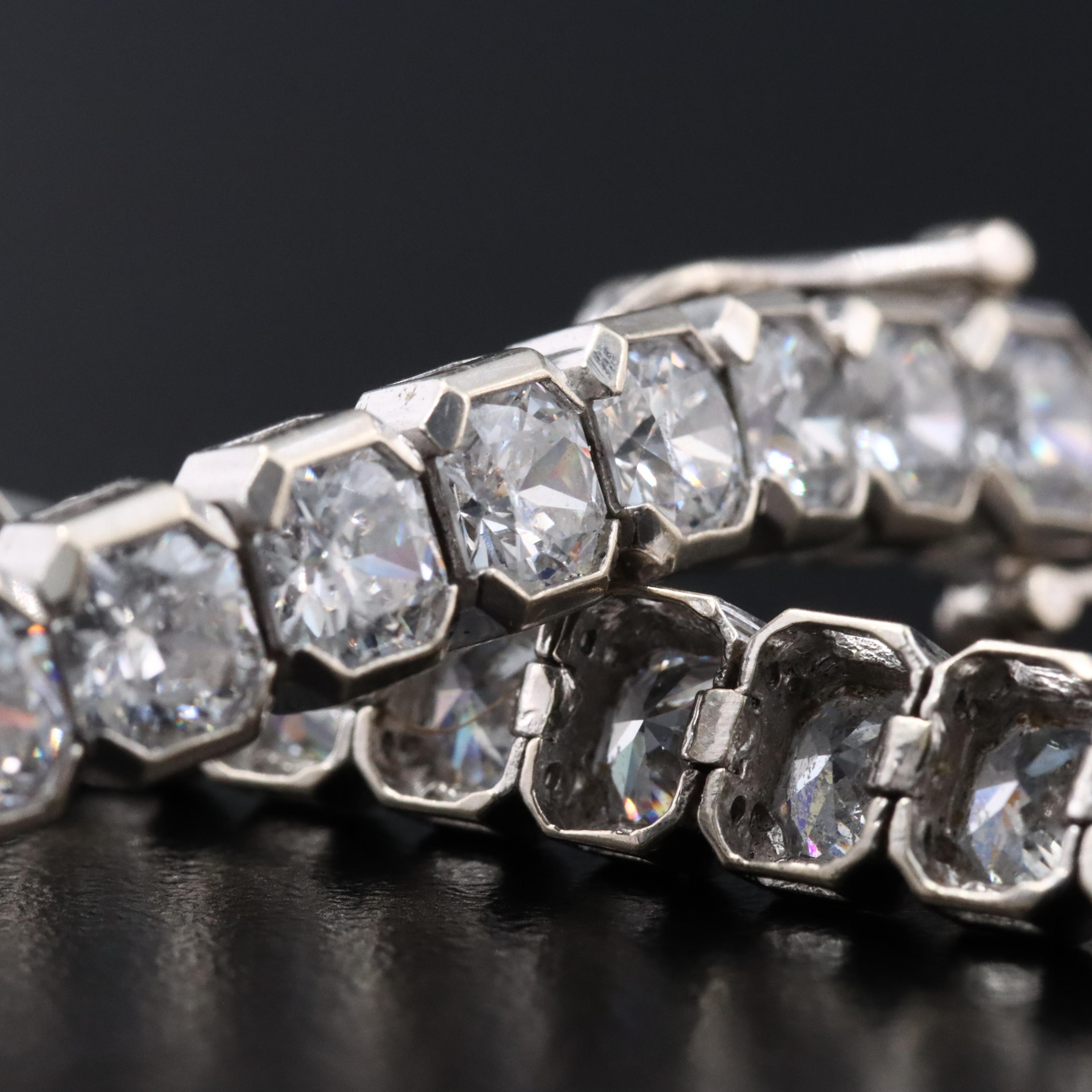 14K CZ Line Bracelet