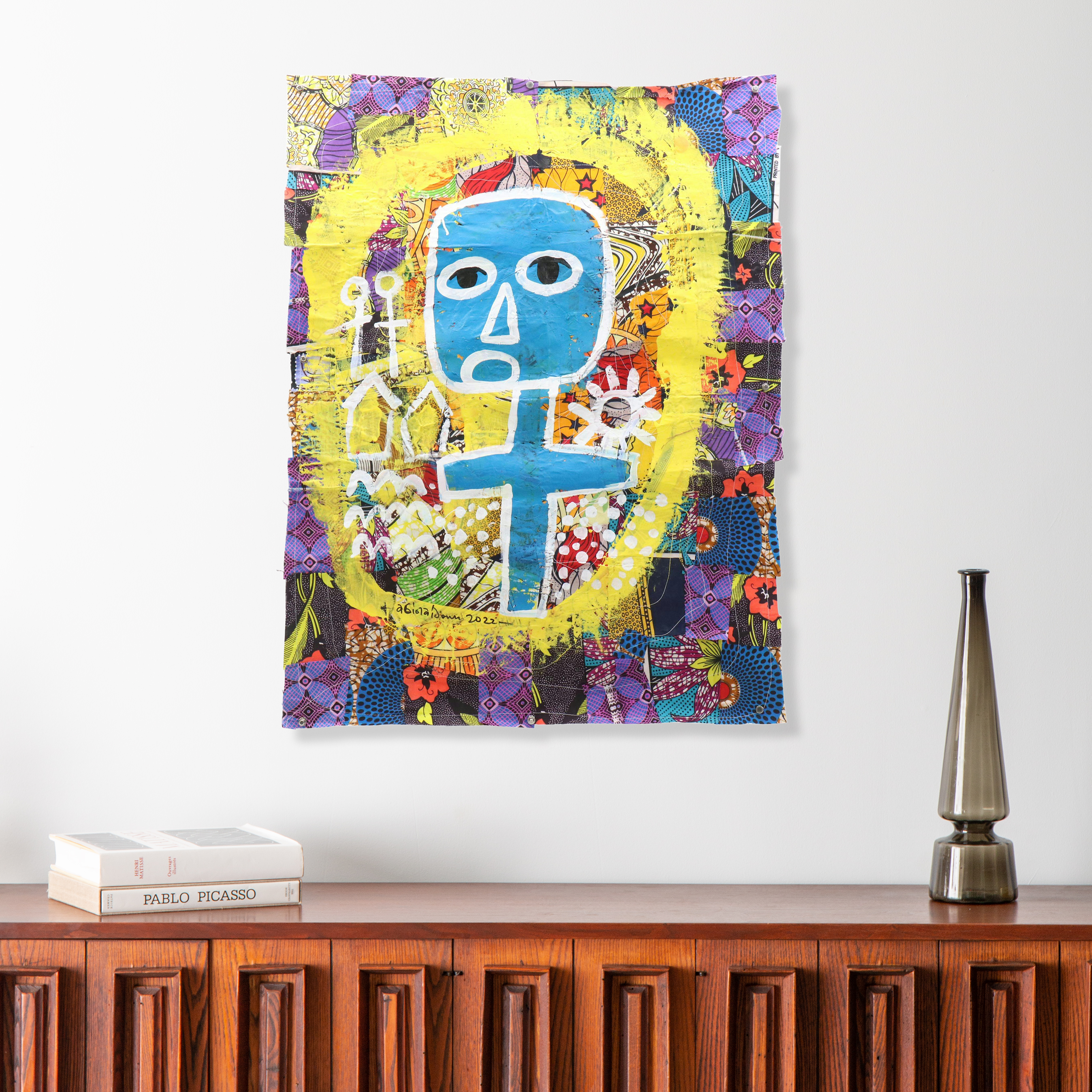 Abiola Idowu Figural Stylized Collage "Life Is Beautiful," 2022