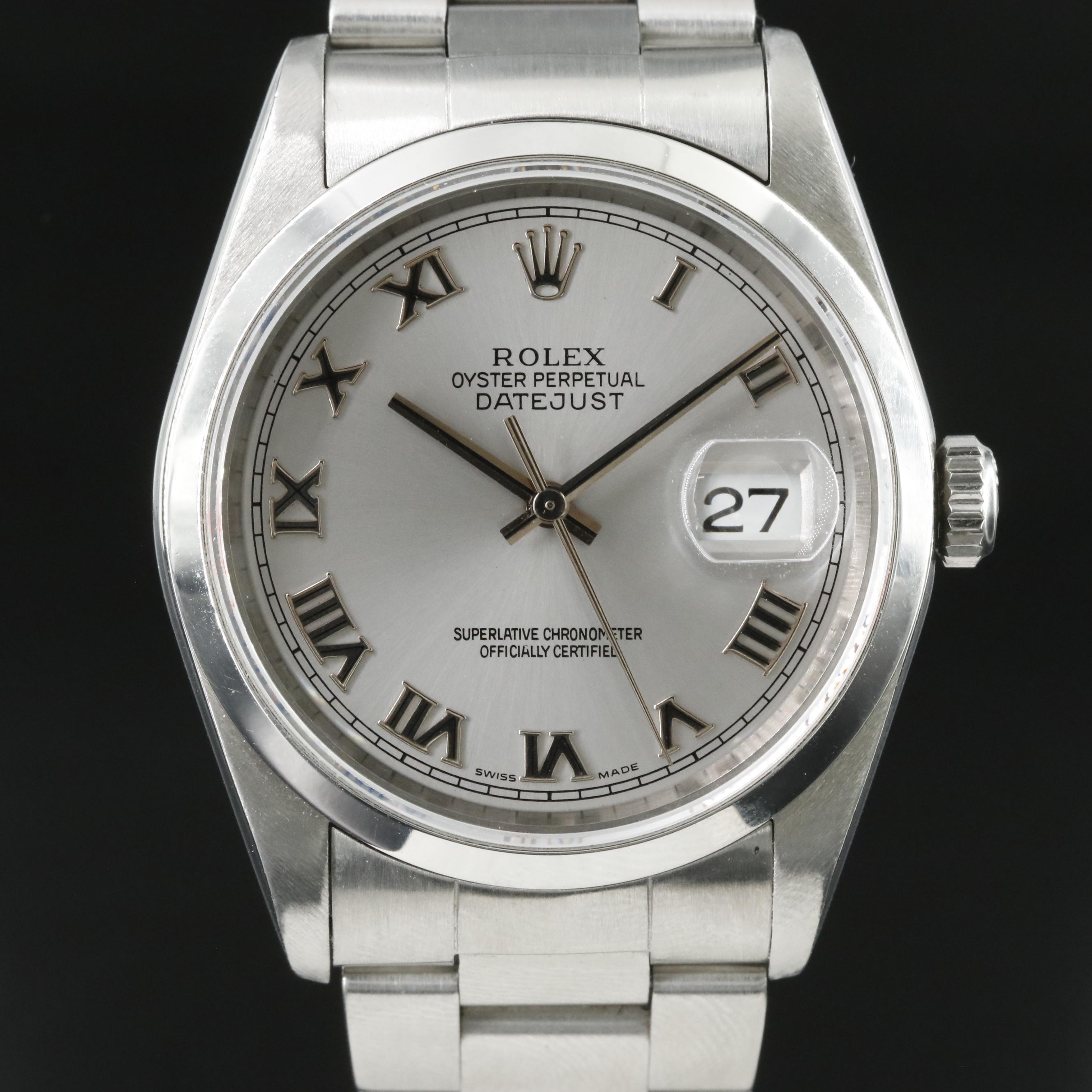 Rolex Datejust 16200 36mm Steel Watch c.2002