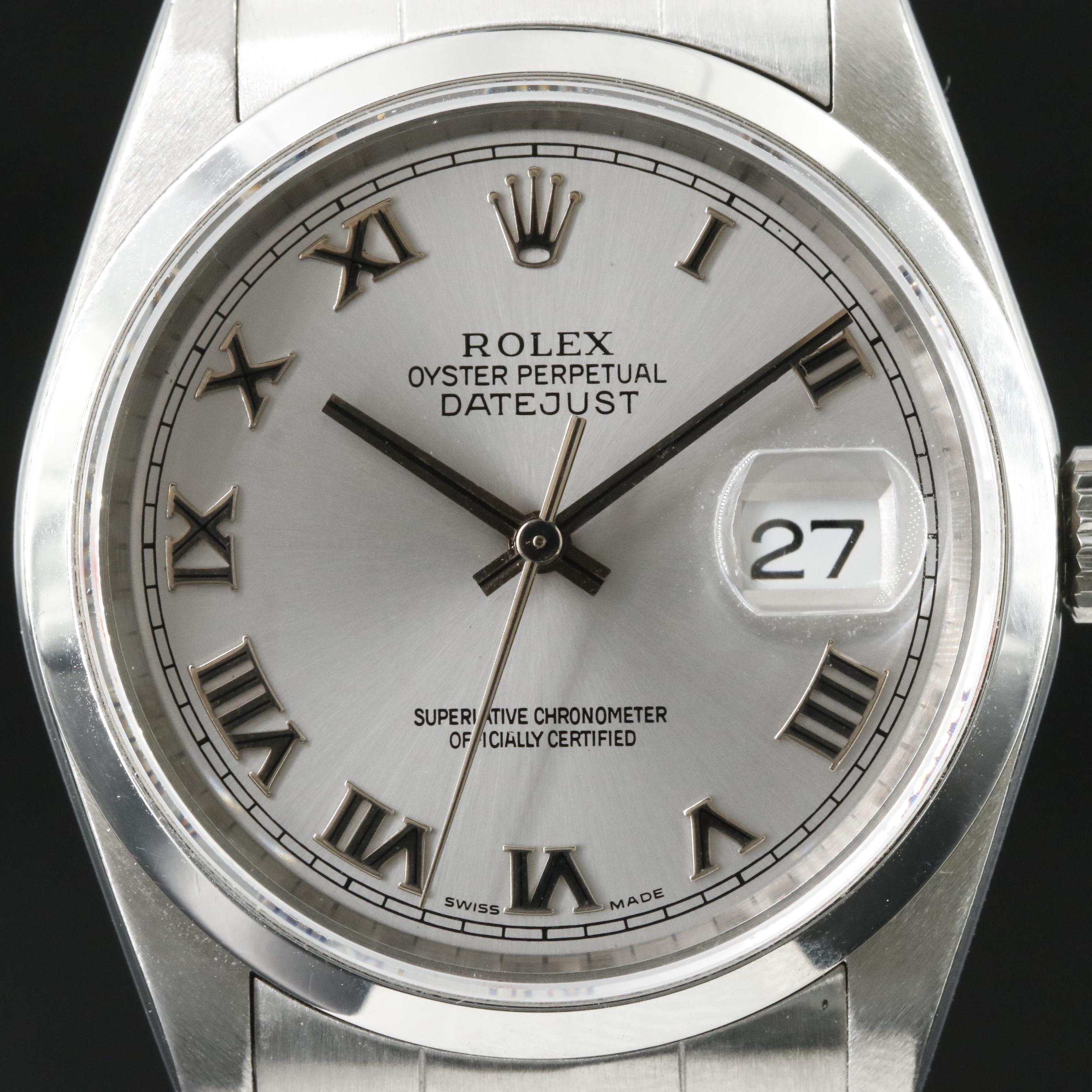 Rolex Datejust 16200 36mm Steel Watch c.2002