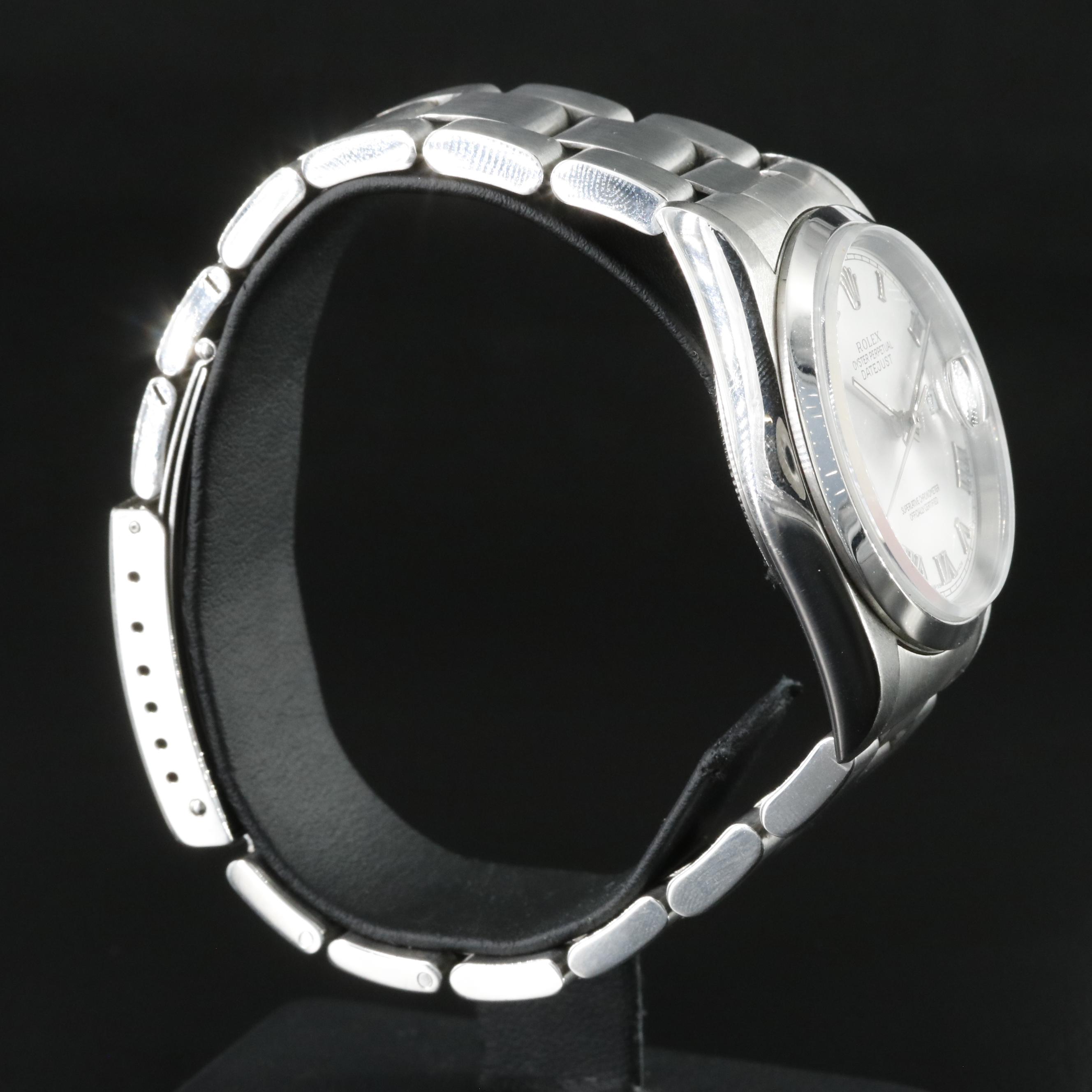 Rolex Datejust 16200 36mm Steel Watch c.2002