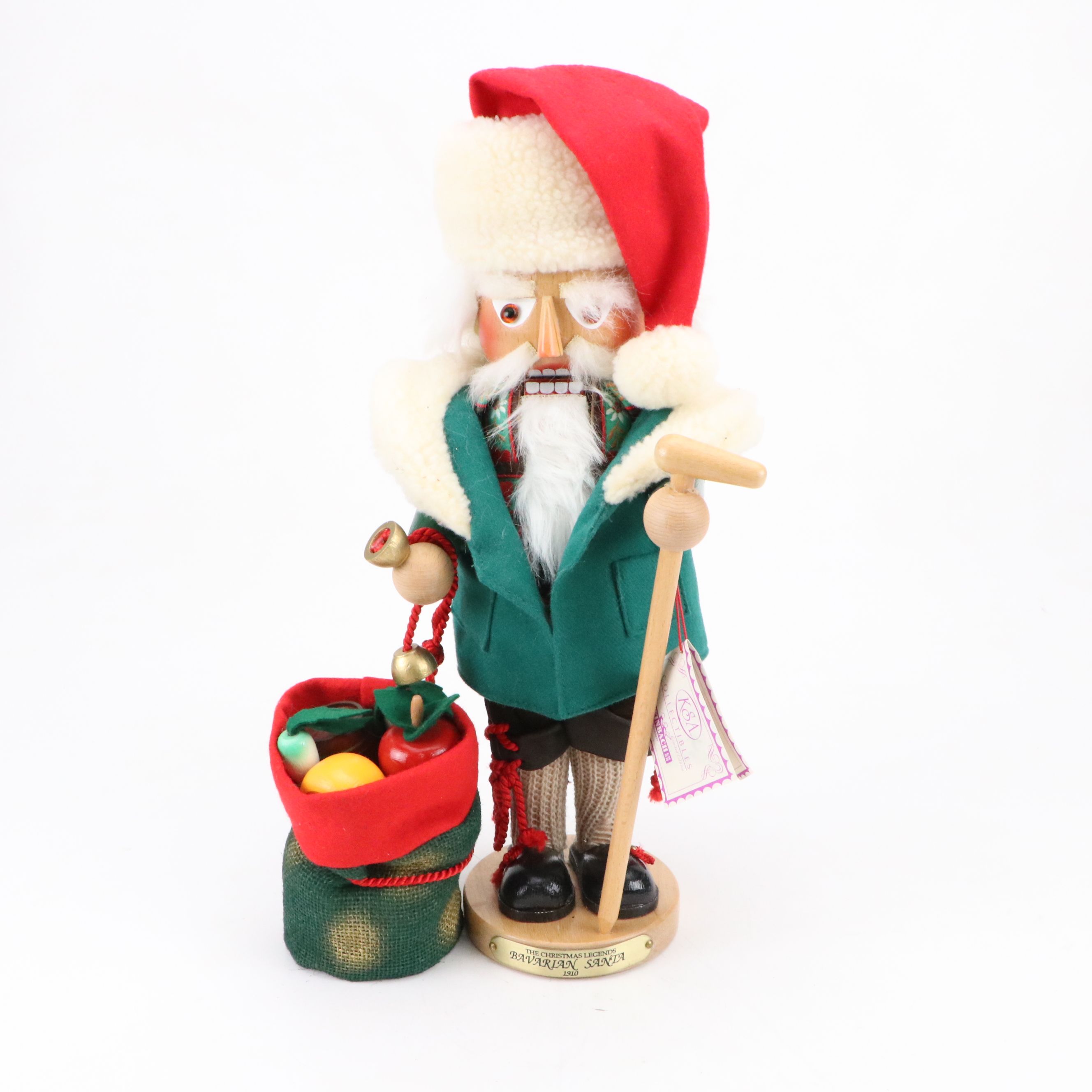 Steinbach "Bavarian Santa" Nutcracker Figurine with Miniature, 1999