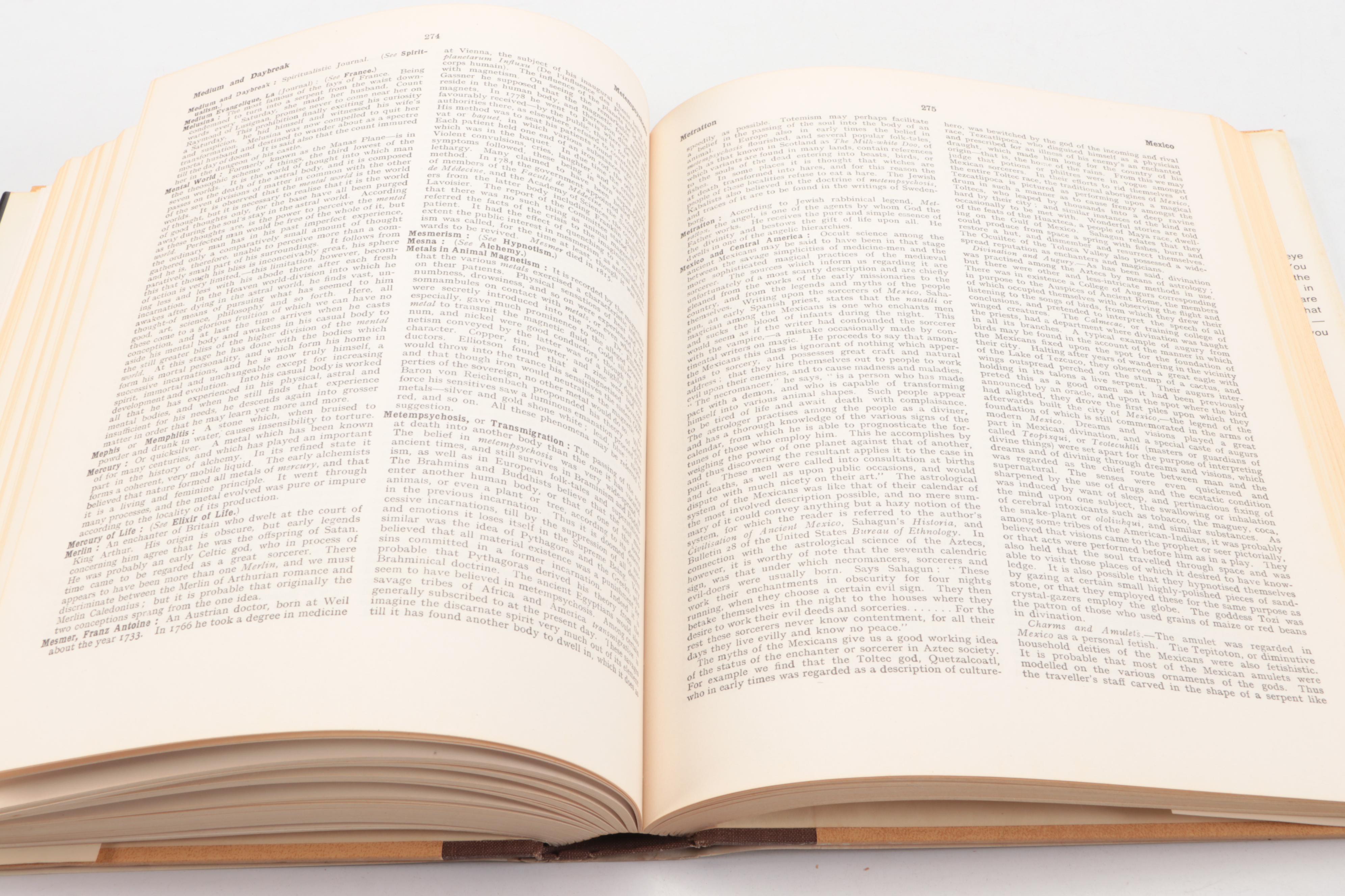 Illustrated "An Encyclopaedia of Occultism" by Lewis Spence, 1968