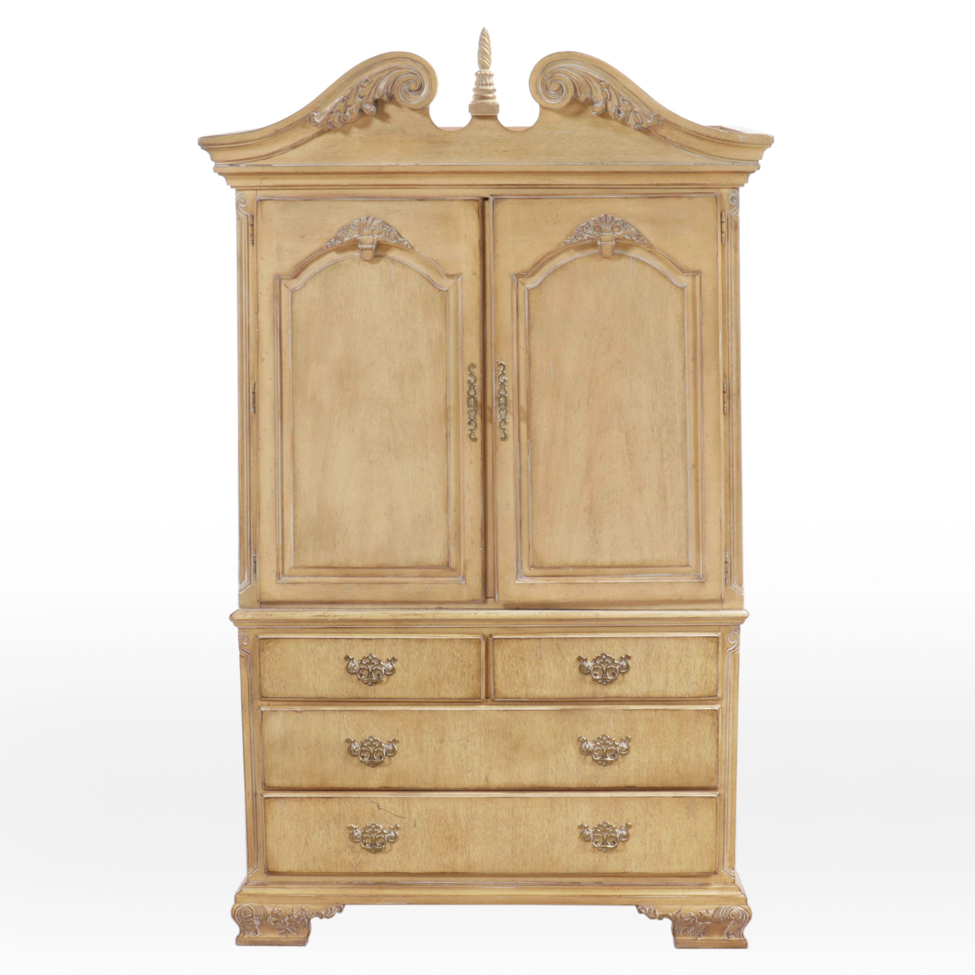 French Provincial Inspired "Burnished Wheat" Finished Wardrobe