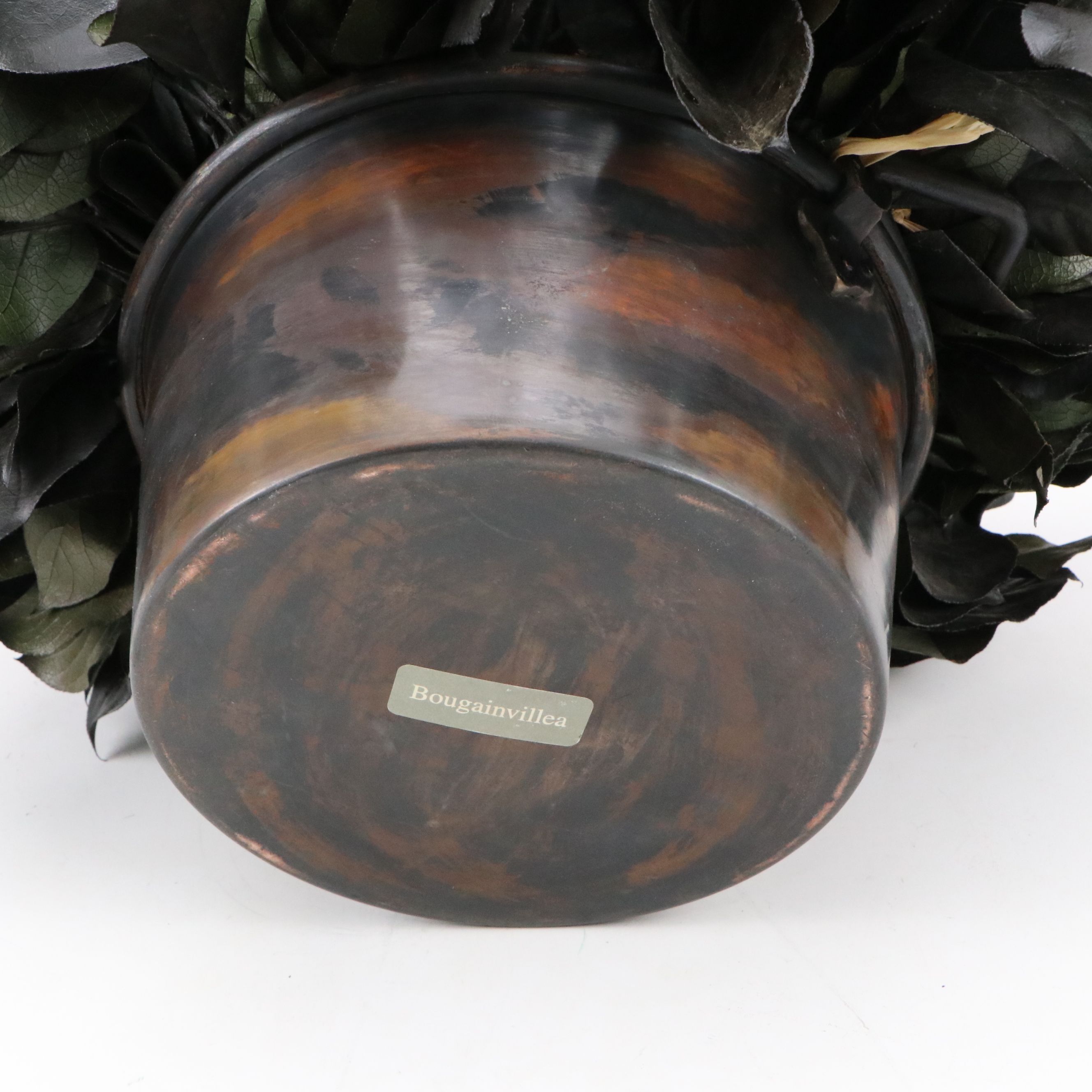 Bougainvillea Label Artificial Proteas in Metal Vase