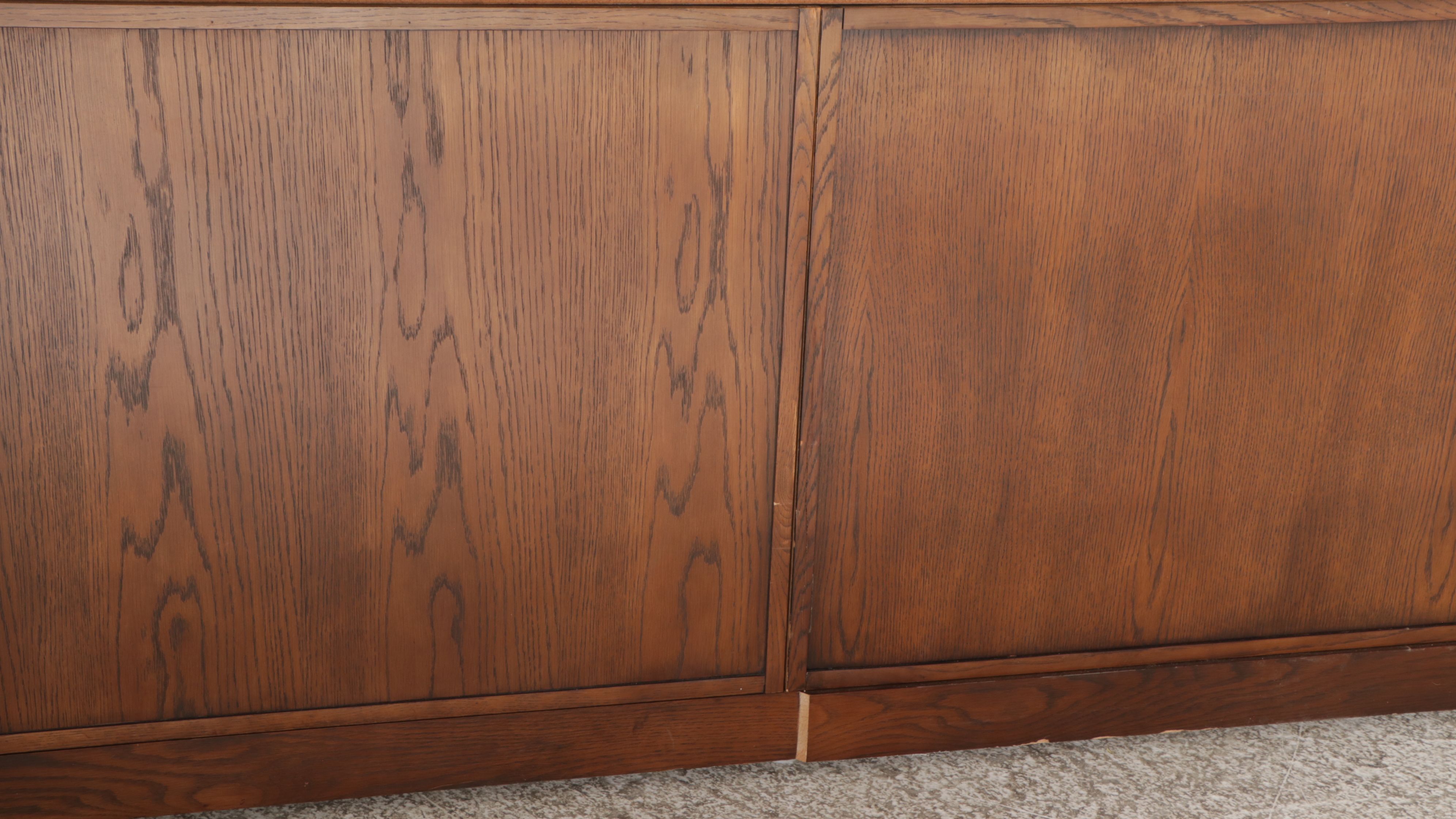 Traditional Style Oak Low Filing Cabinet