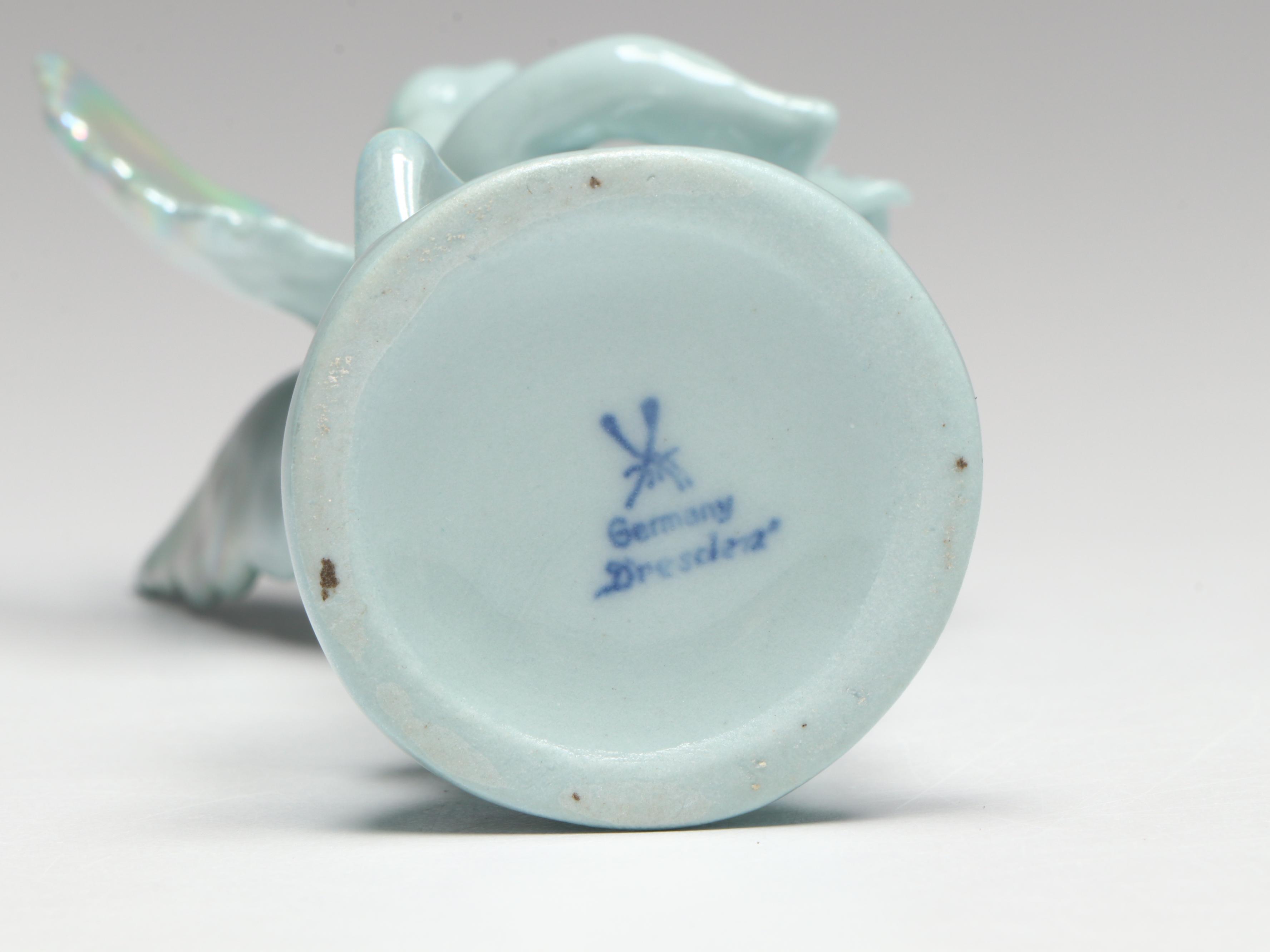 Richard Pech and Other Porcelain Iridescent Glazed Angel Choir Figurines