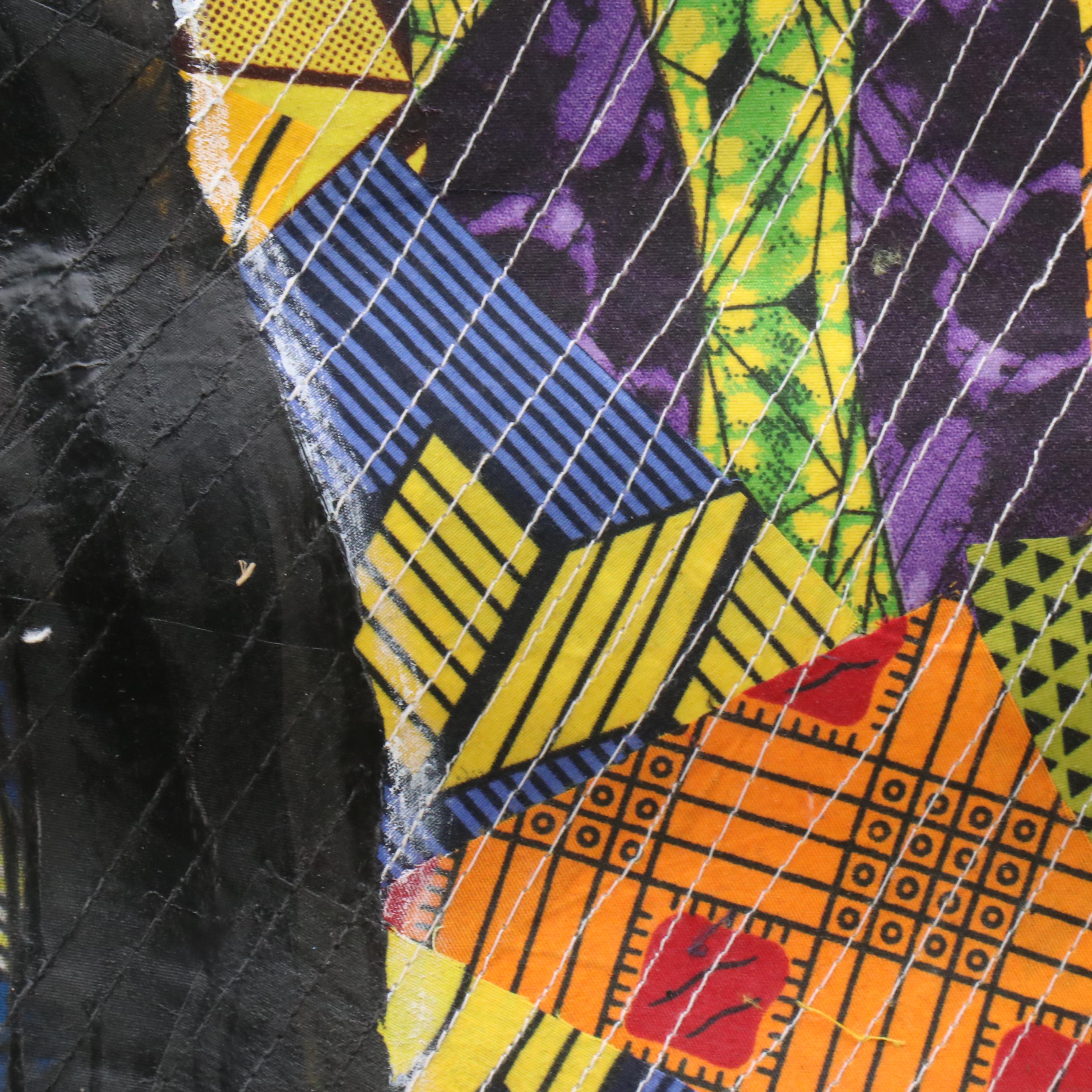 Abiola Idowu Stylized Collage Portrait "Angel Without Wings," 2023