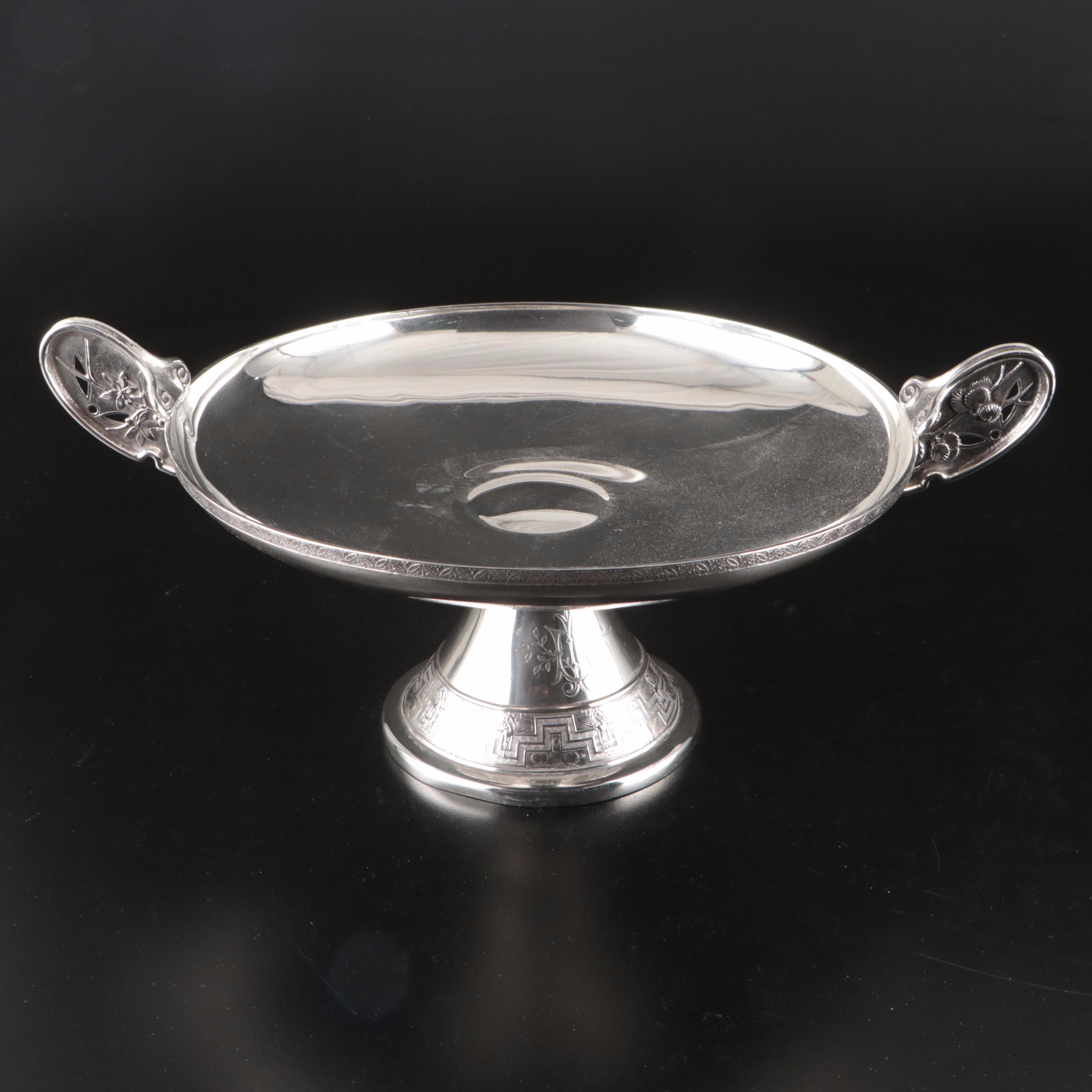 Tiffany & Co. Sterling Silver Japonesque Kylix Compote, Creamer and Sugar